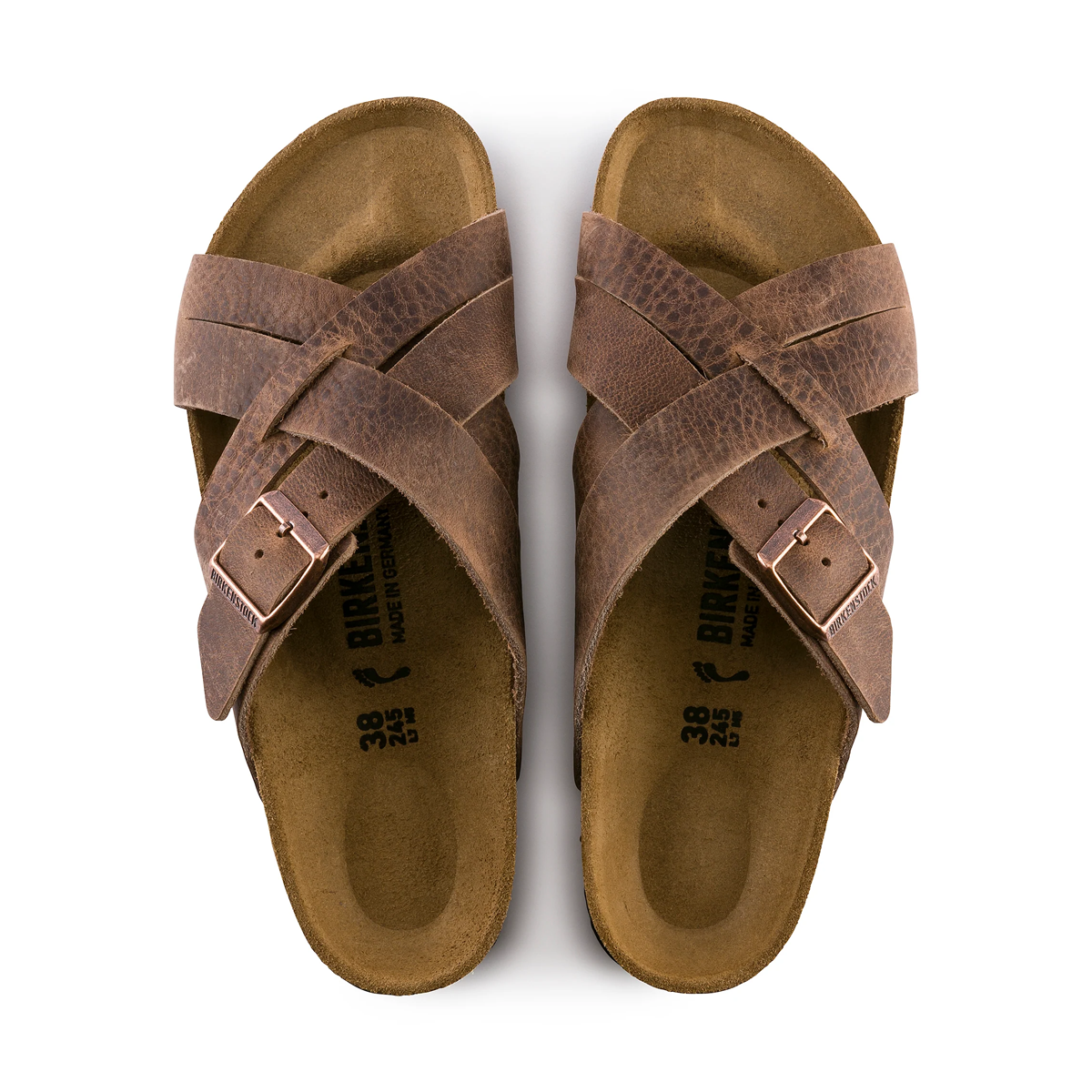 Birkenstock Lugano Oiled Leather Sandals - Image 18