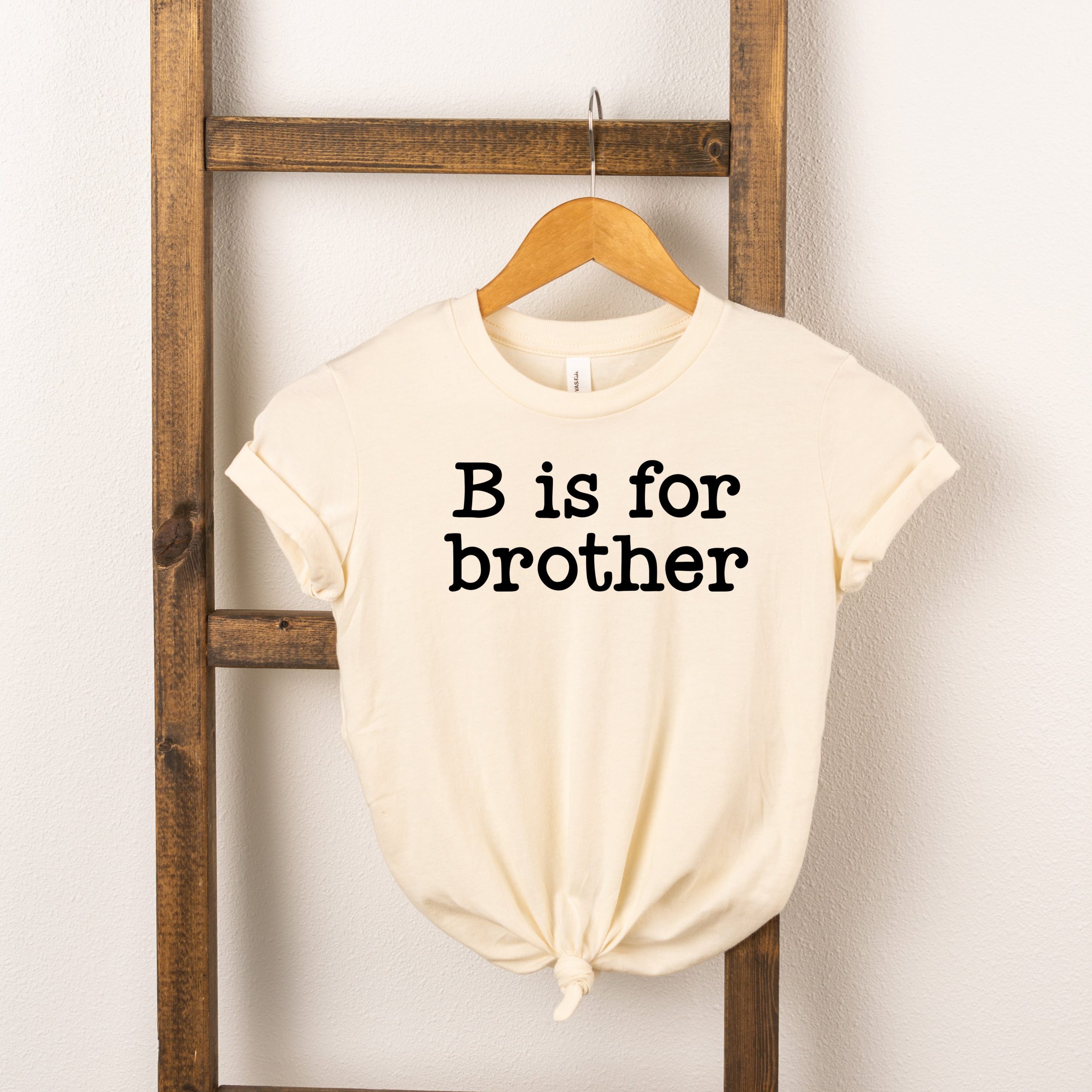The Juniper Shop Toddler B Is For Brother Short Sleeve Crew Neck - Image 4