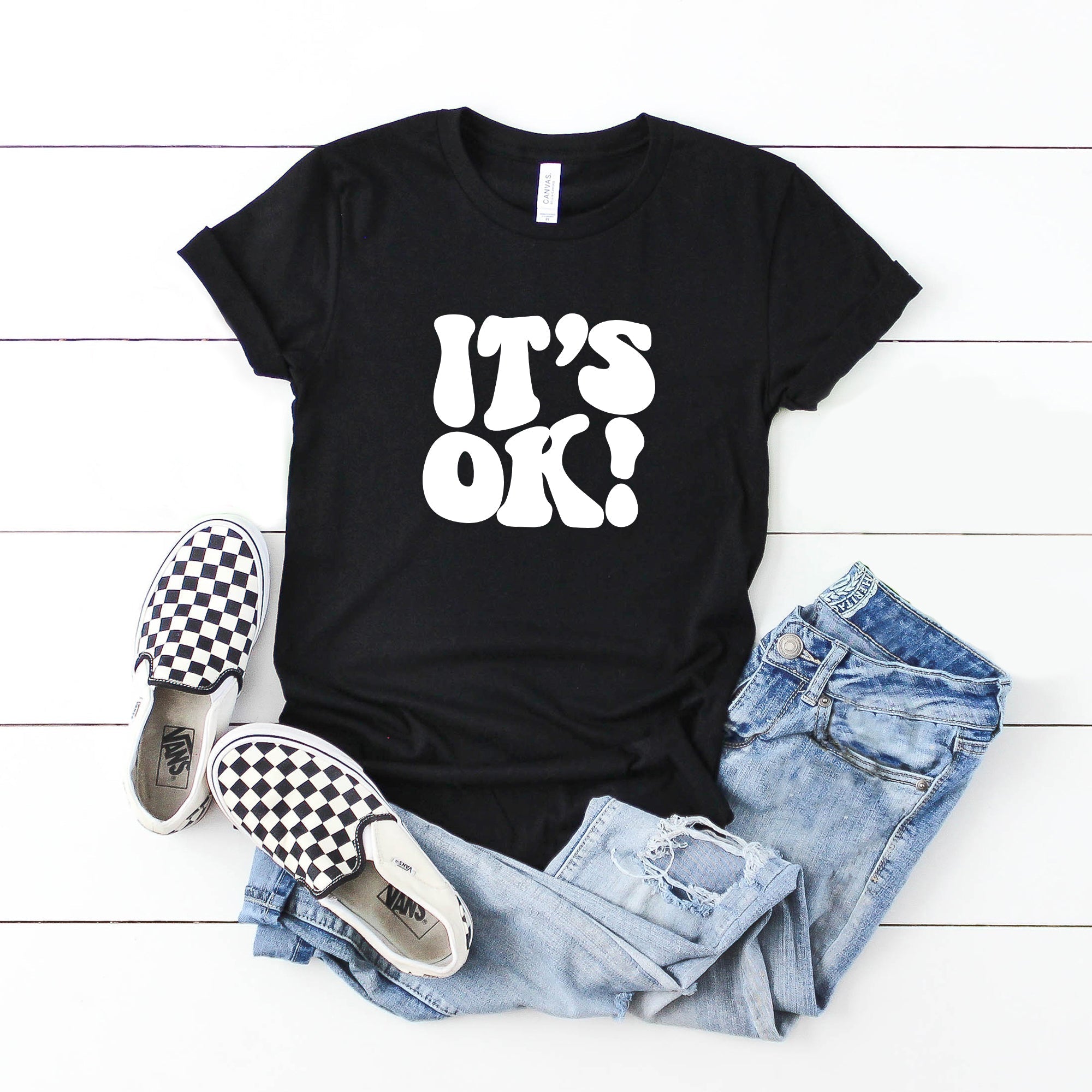 The Juniper Shop Youth | It's Ok Short Sleeve Crew Neck - Image 2