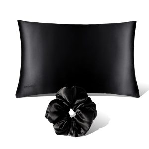 Drowsy Sleep Co. Pillowcase + Scrunchie - Black Jade