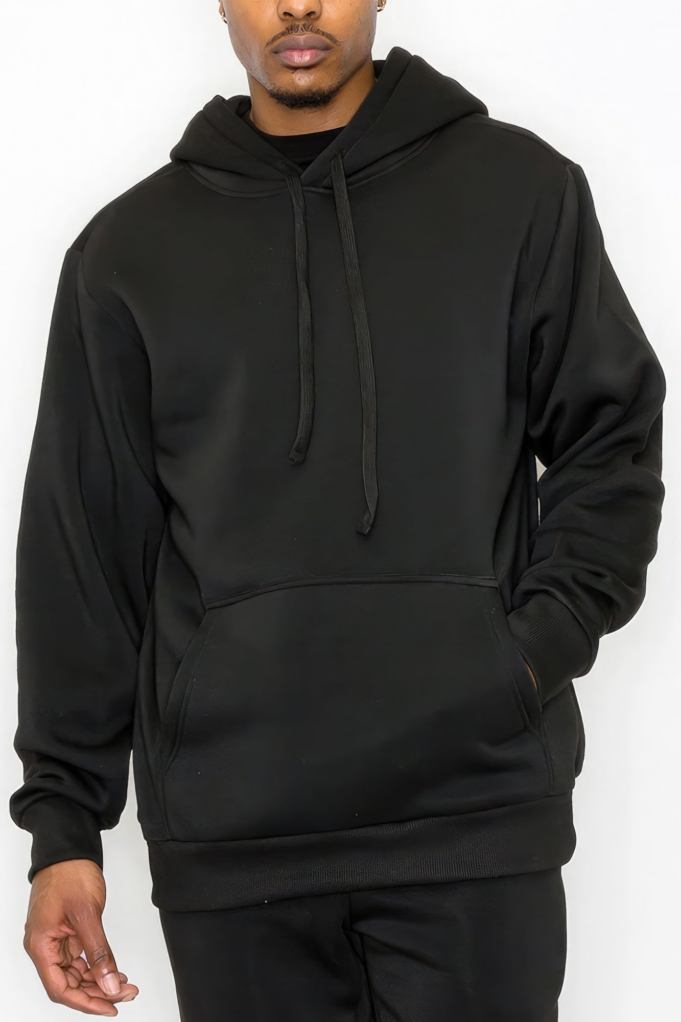 Men's Fleece Pullover - Black
