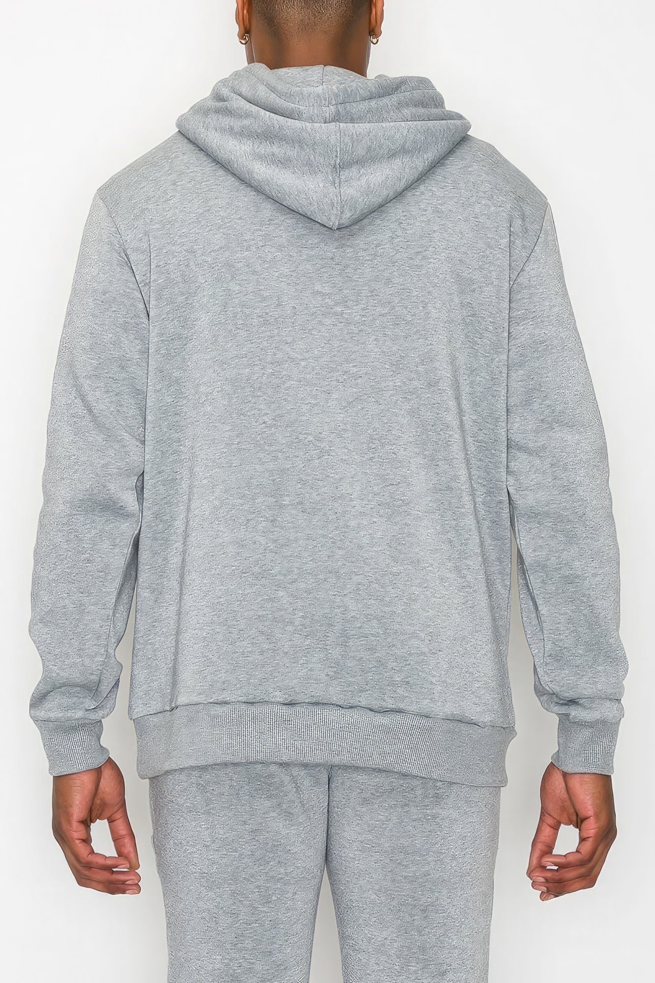 Men's Fleece Pullover - Grey - Image 3