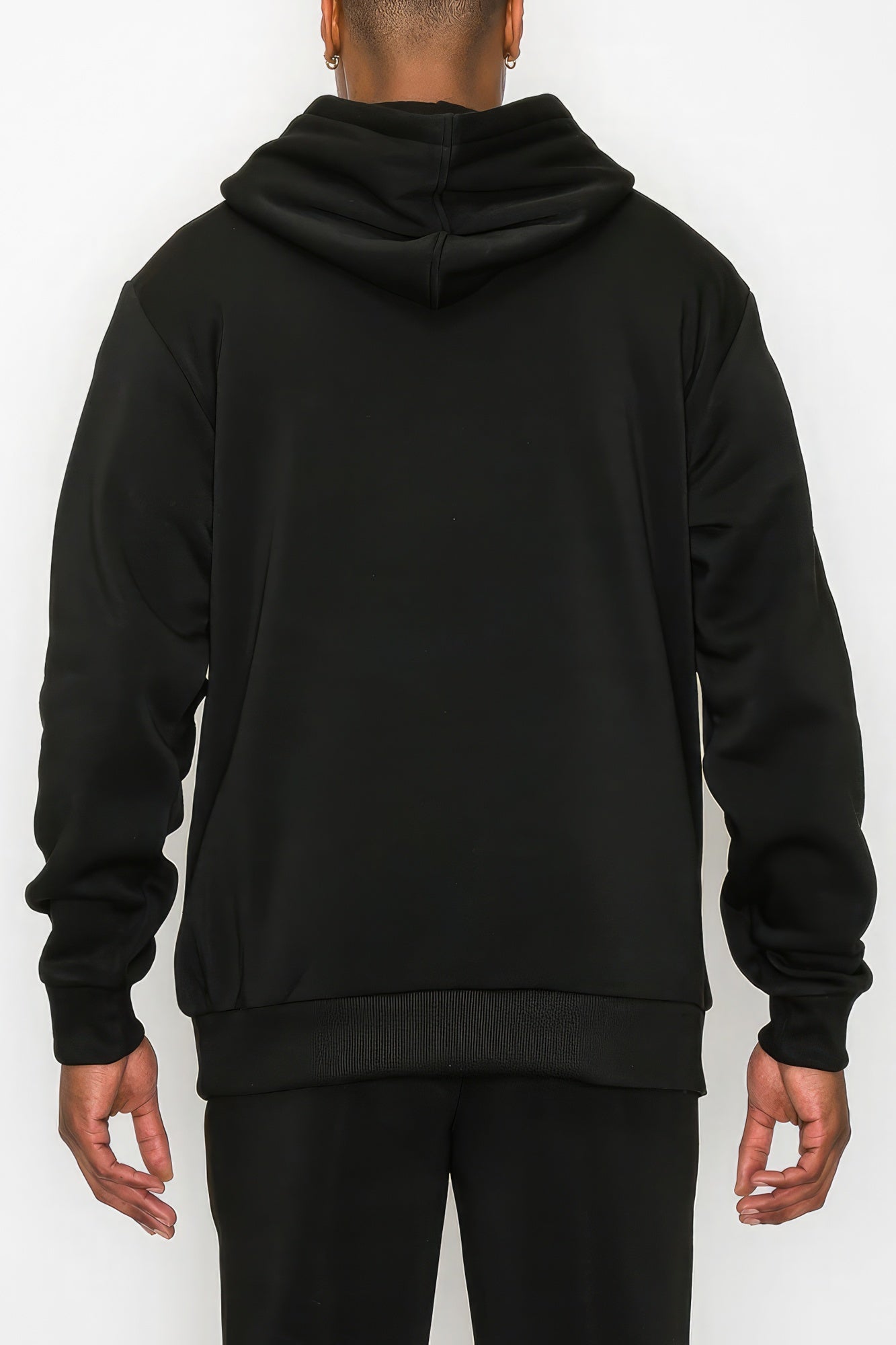 Men's Fleece Pullover - Black - Image 3