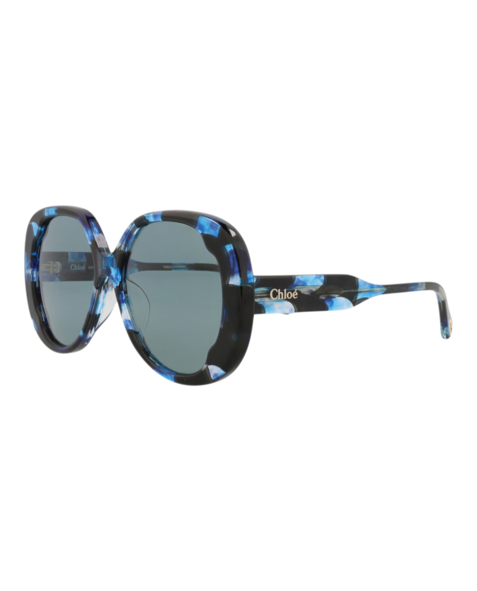 Chloé Round-Frame Recycled Acetate Sunglasses - Image 2