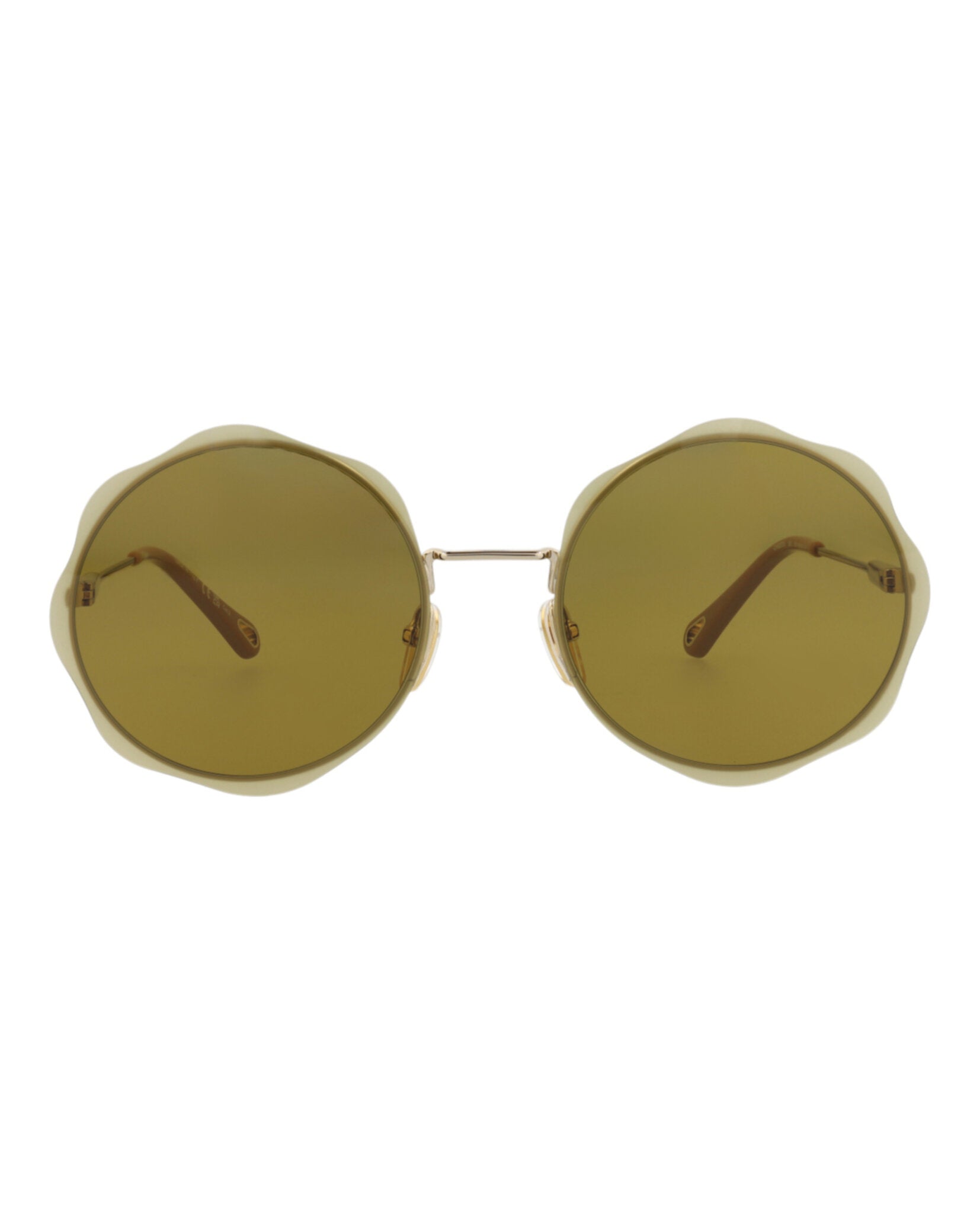 Chloé Round-Frame Metal Sunglasses