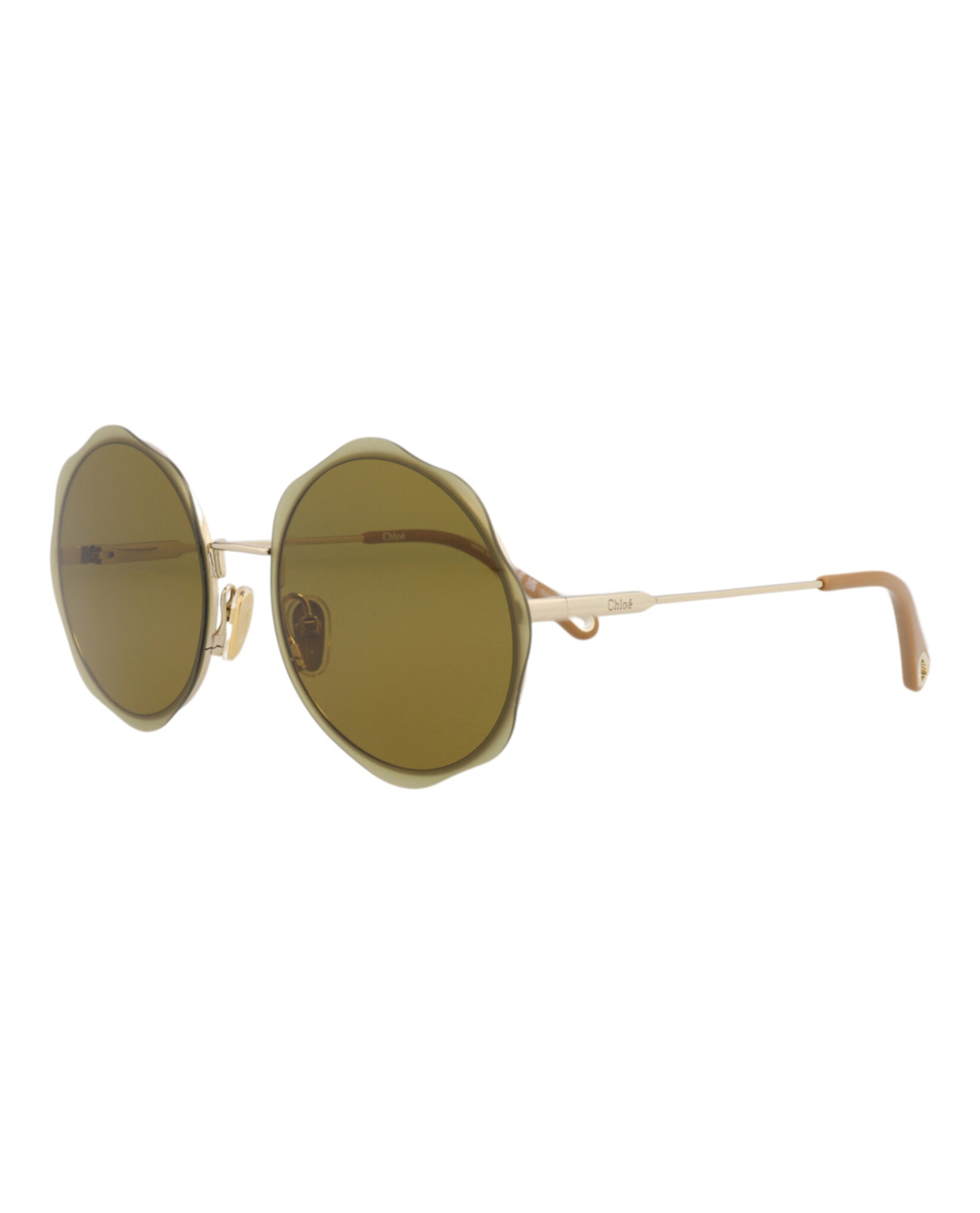 Chloé Round-Frame Metal Sunglasses - Image 2