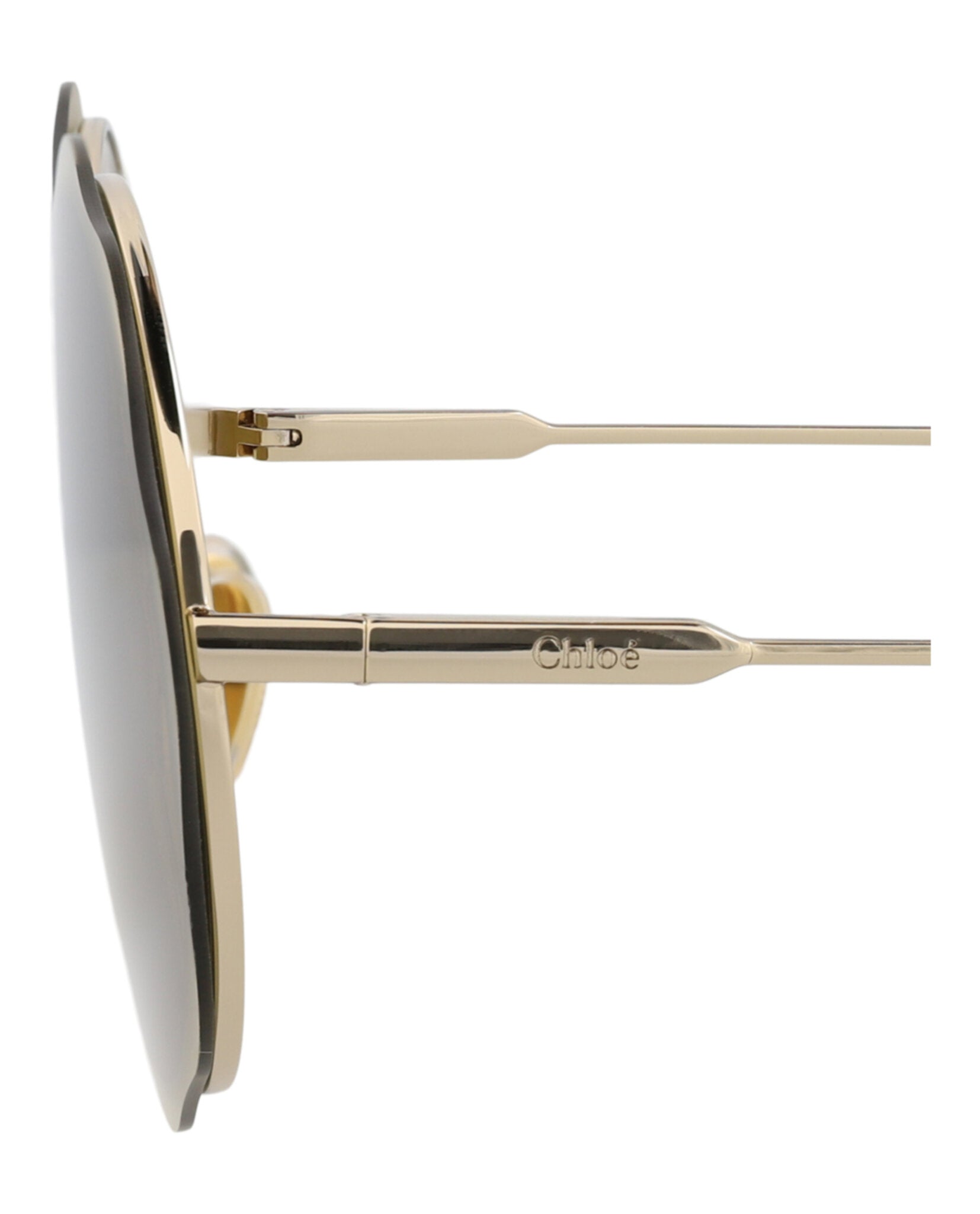 Chloé Round-Frame Metal Sunglasses - Image 4