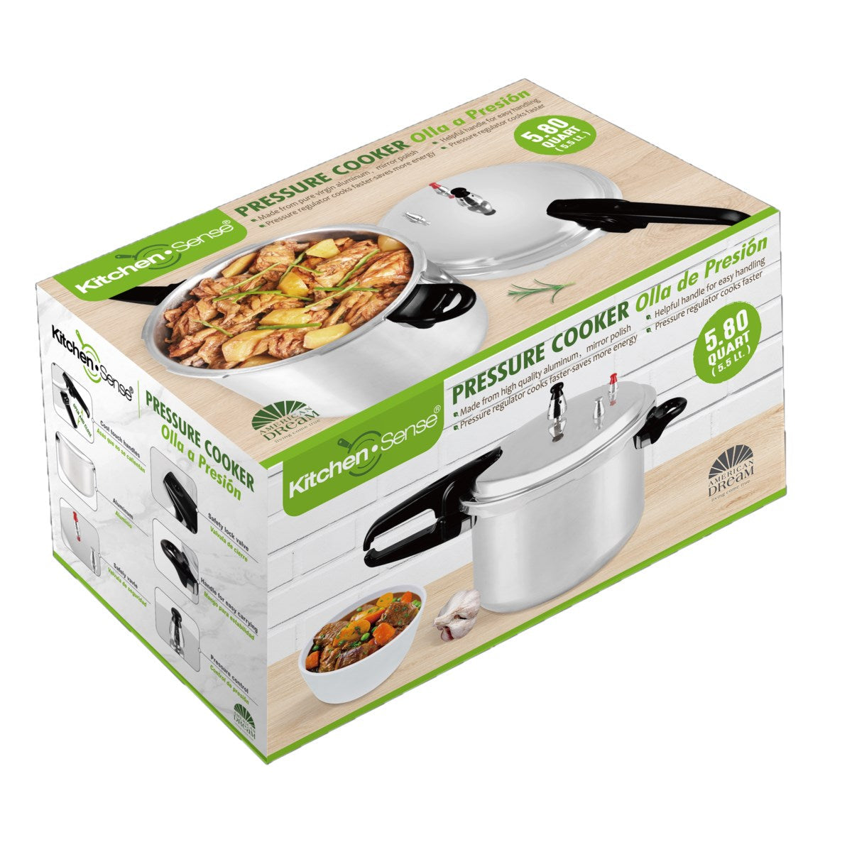 J&V Textiles Aluminum Pressure Cookers (4. 5. 7 or 9 Liter) - Image 5