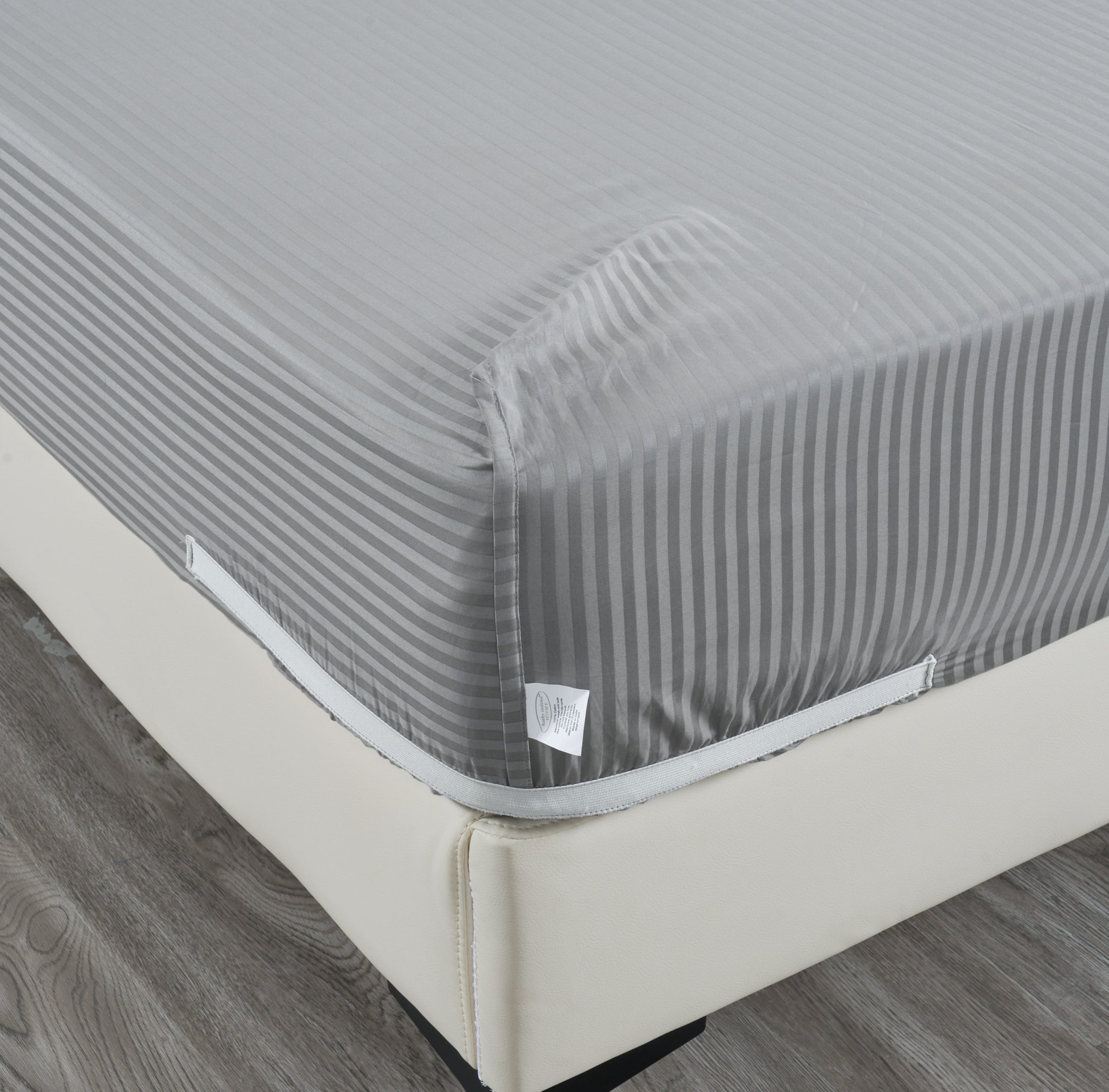 Kathy Ireland 500 Thread Count Damask Stripe Sheet Set with Optifit - Image 10