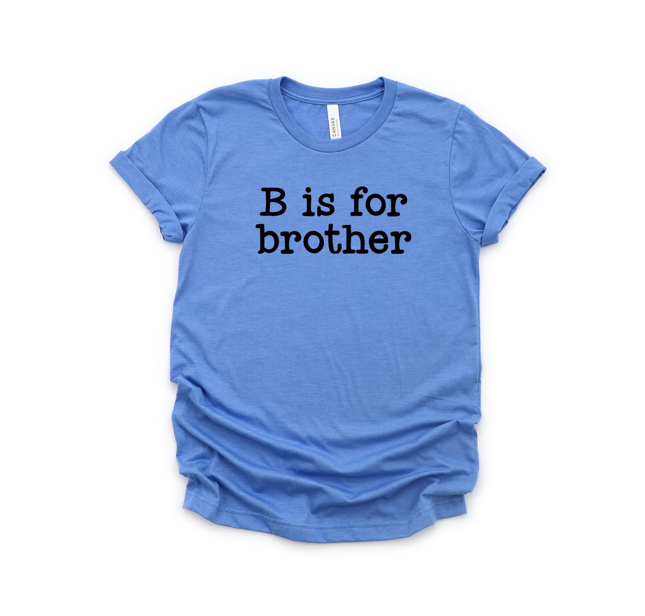 The Juniper Shop Toddler B Is For Brother Short Sleeve Crew Neck - Image 2