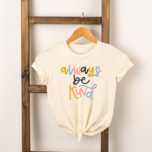 The Juniper Shop Toddler Always Be Kind Colorful Short Sleeve Crew Neck