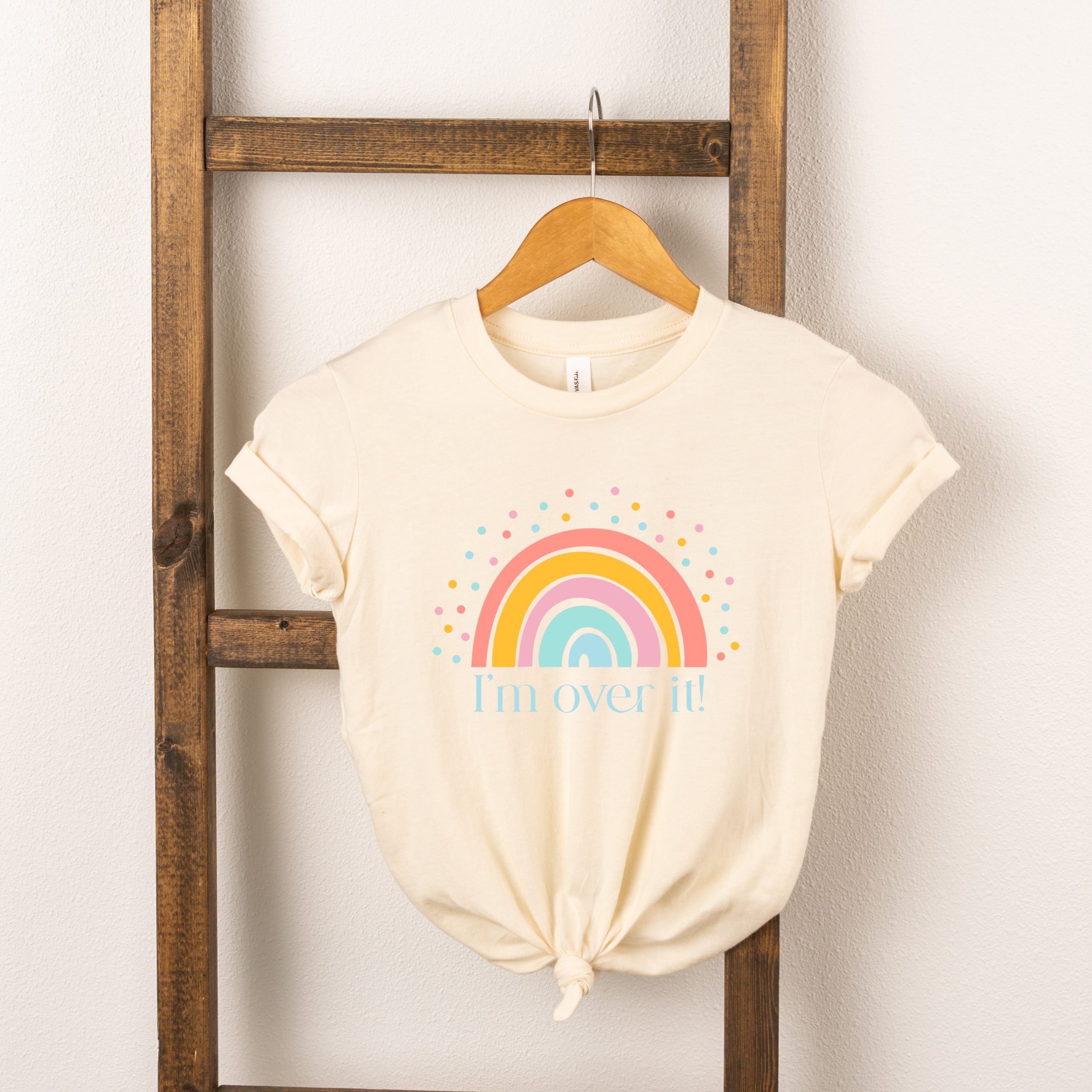 The Juniper Shop Toddler Over It Rainbow Short Sleeve Crew Neck - Image 2