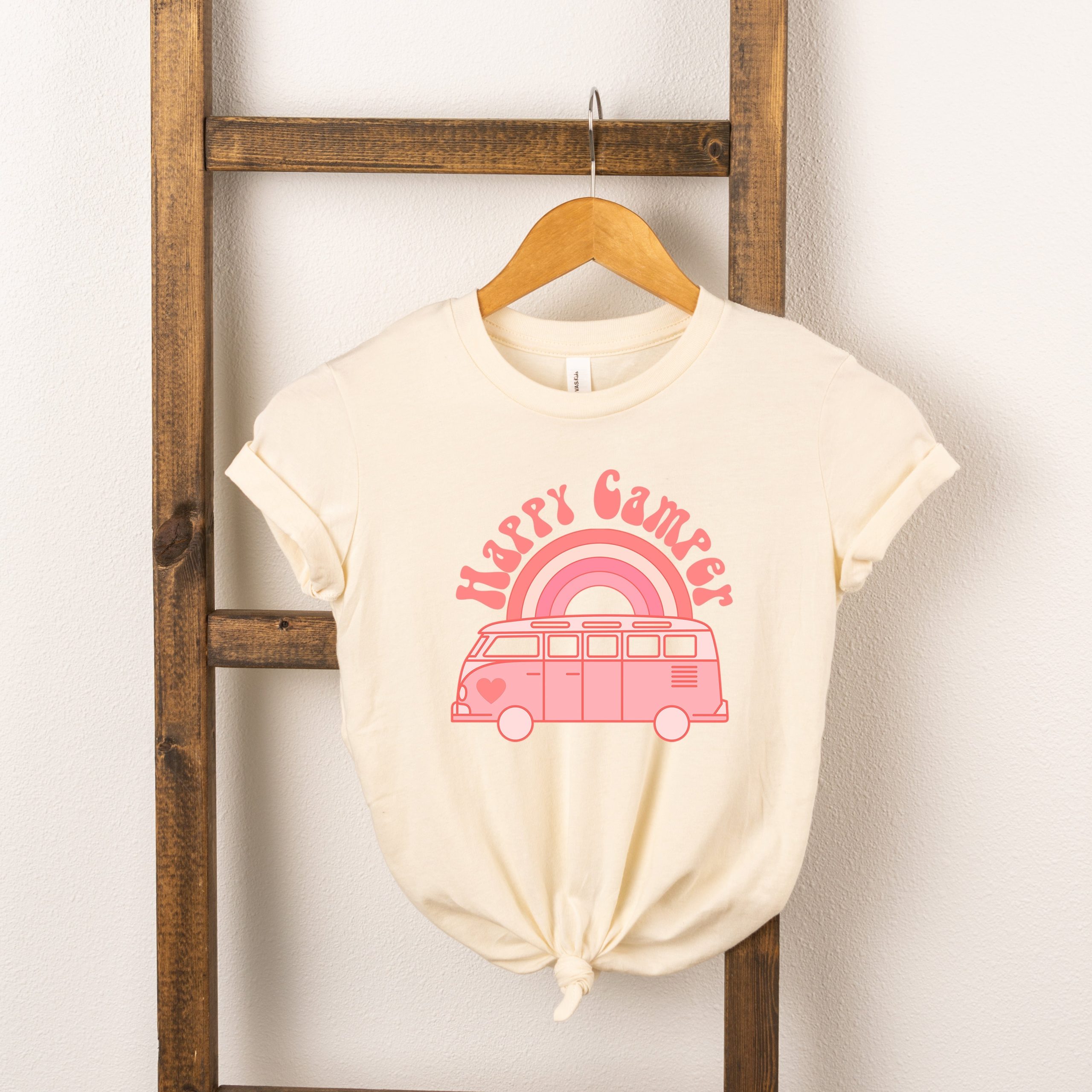 The Juniper Shop Toddler Happy Camper Van Short Sleeve Crew Neck