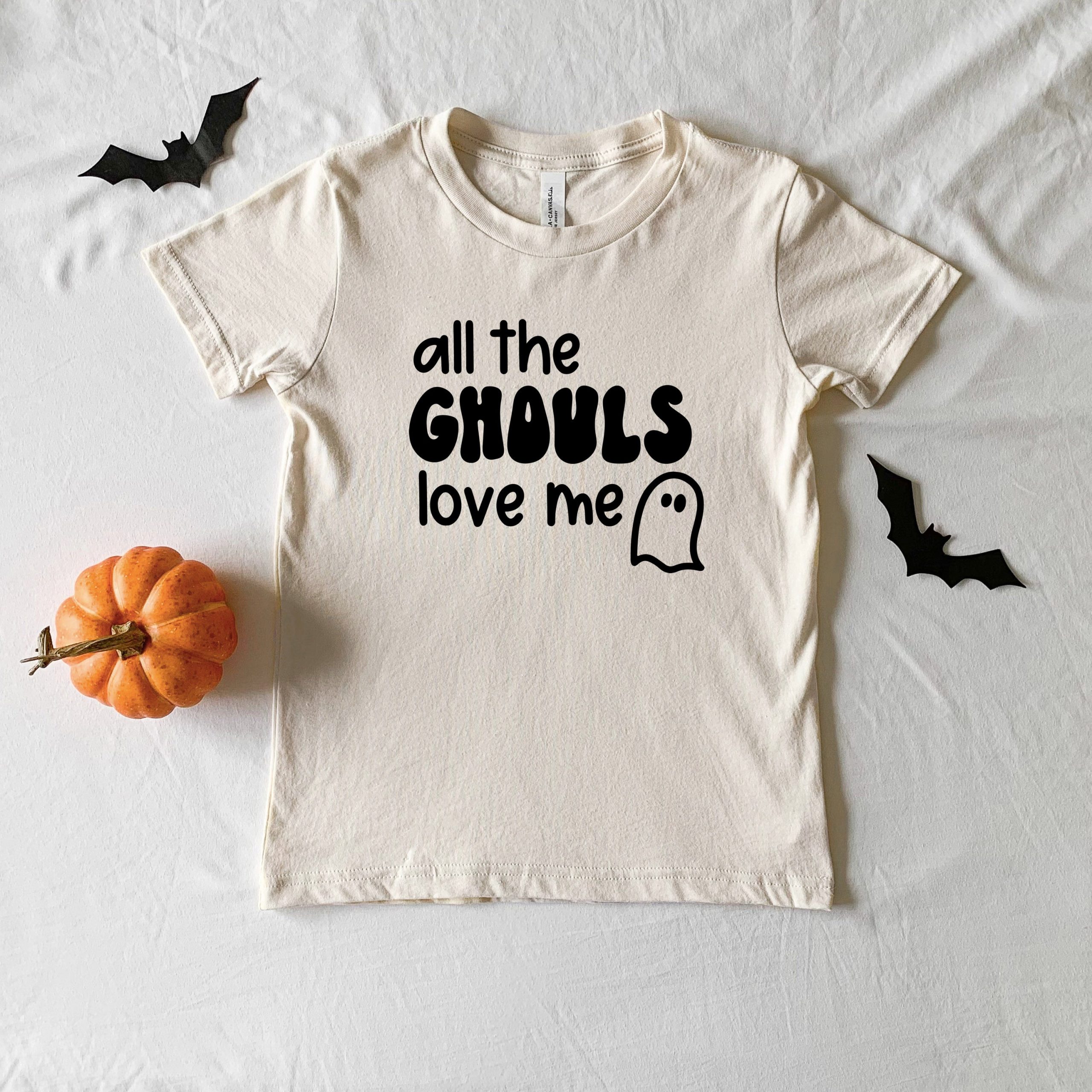 The Juniper Shop Toddler All The Ghouls Ghost Short Sleeve Crew Neck - Image 2