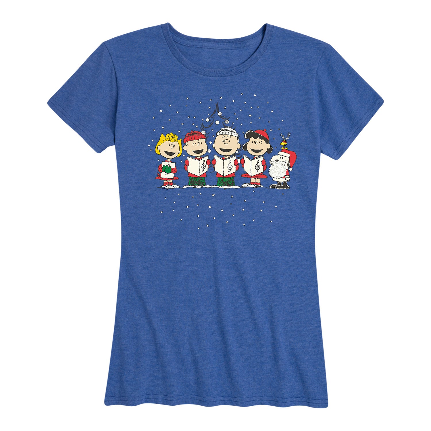 Peanuts - Christmas Caroling - Women's Short Sleeve Graphic T-Shirt