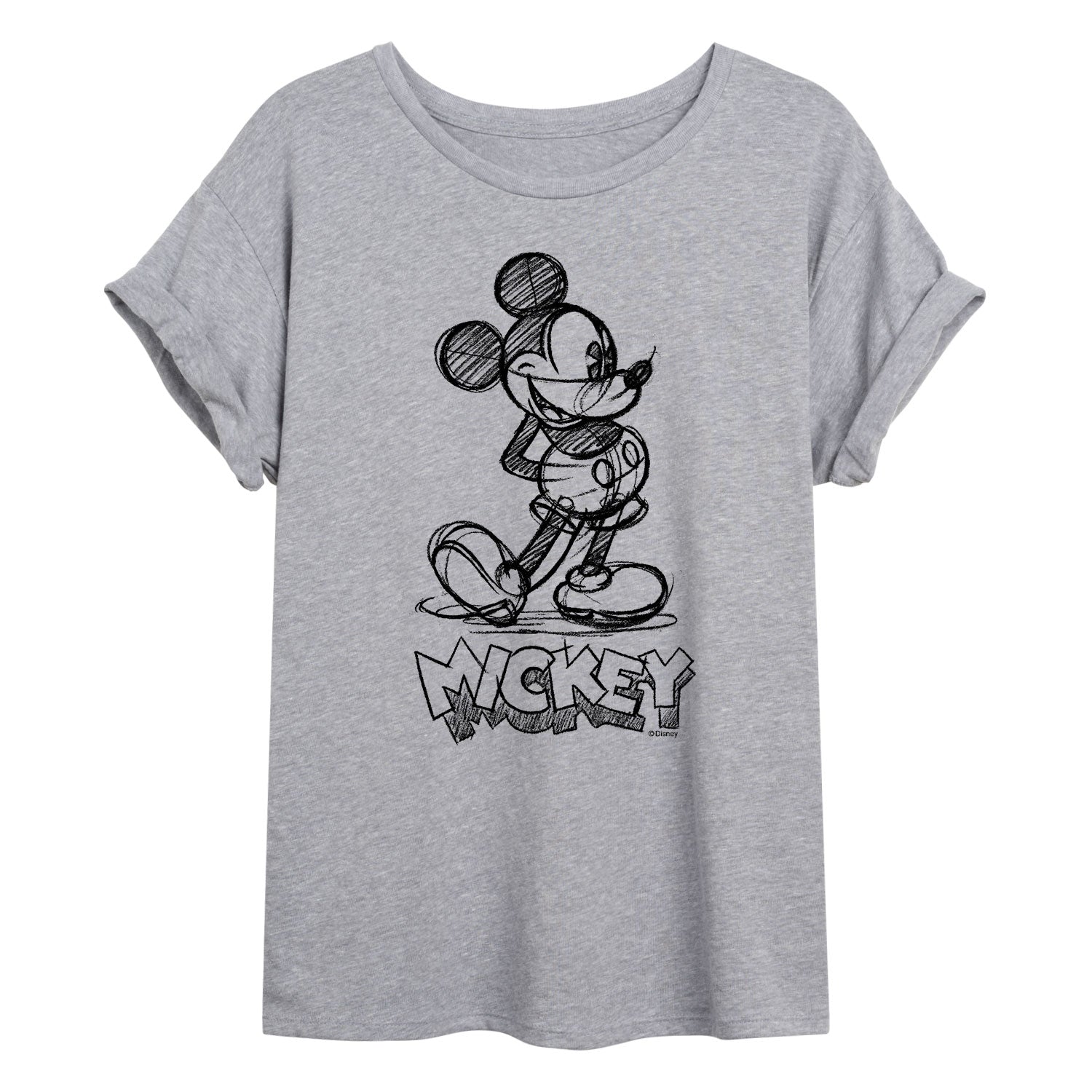 Mickey & Friends - Mickey Sketch - Women's Oversized T-Shirt