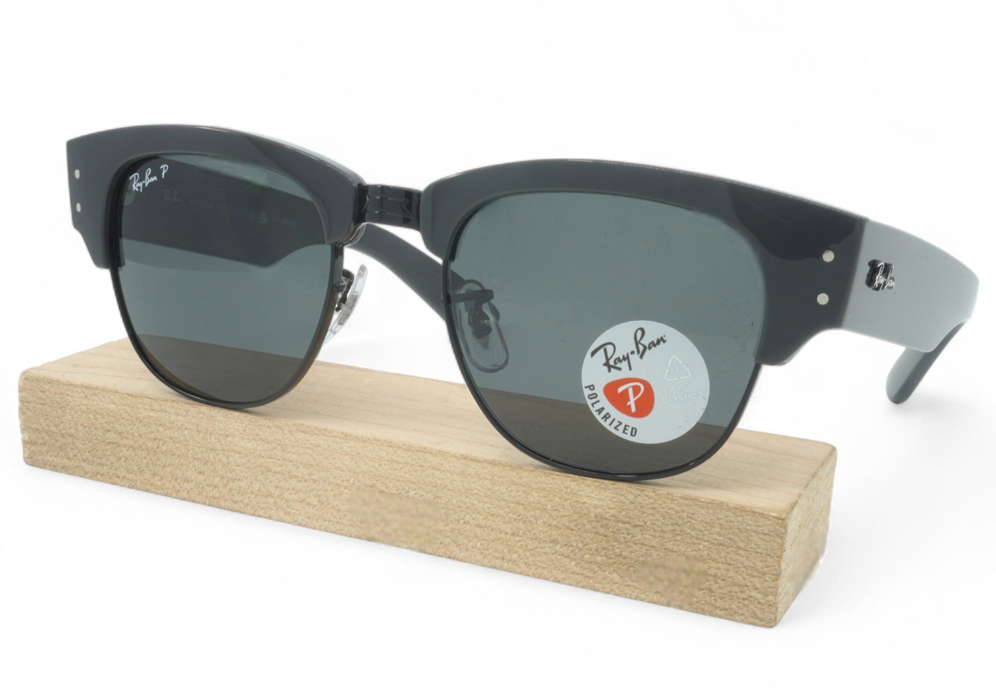 Ray-Ban Unisex Ray Ban Mega Clubmaster Polarized Sunglasses - Rb0316S-136748_53