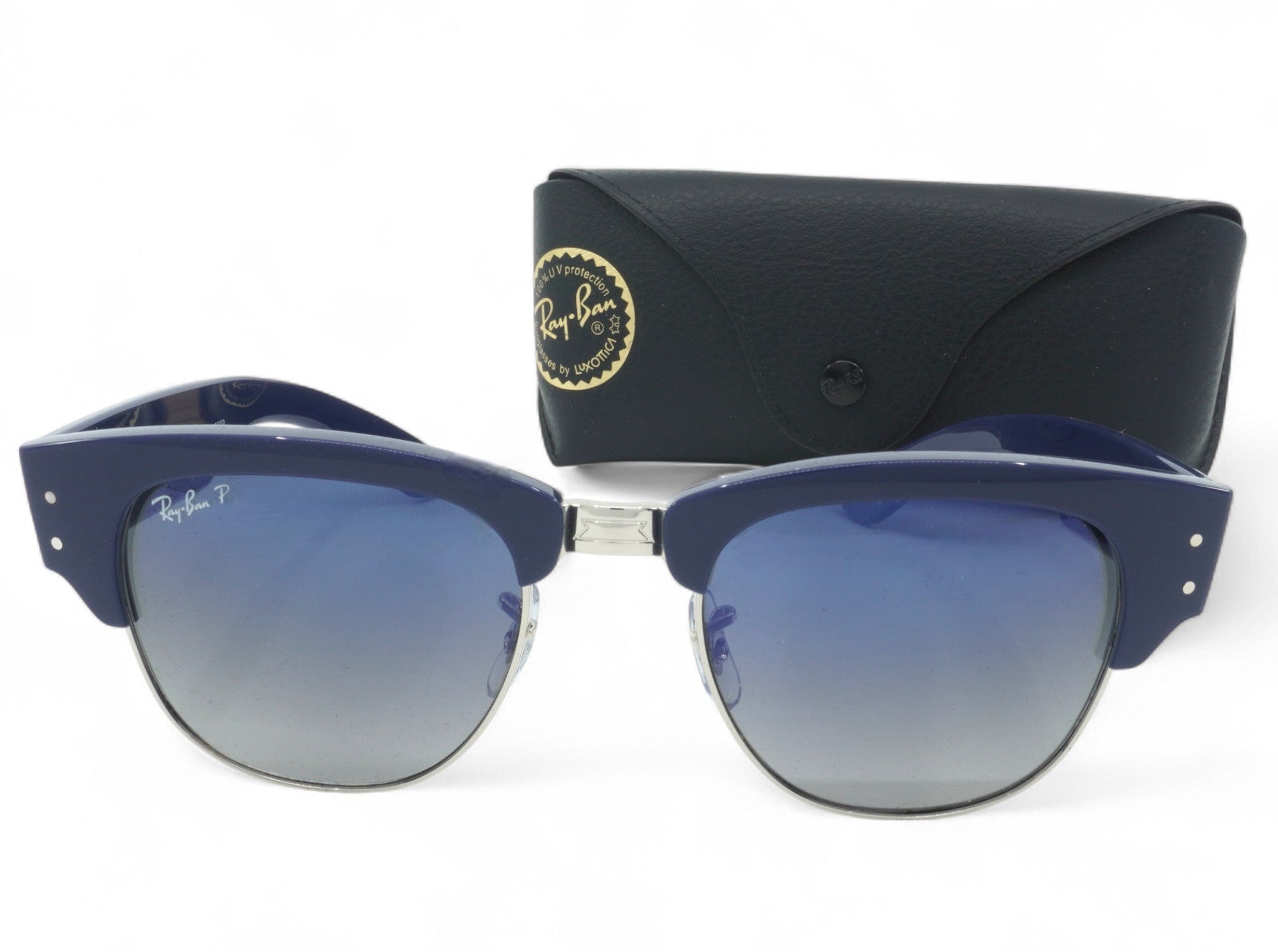 Ray-Ban Unisex Ray Ban Mega Clubmaster Polarized Sunglasses - Rb0316S-136678_53 - Image 6