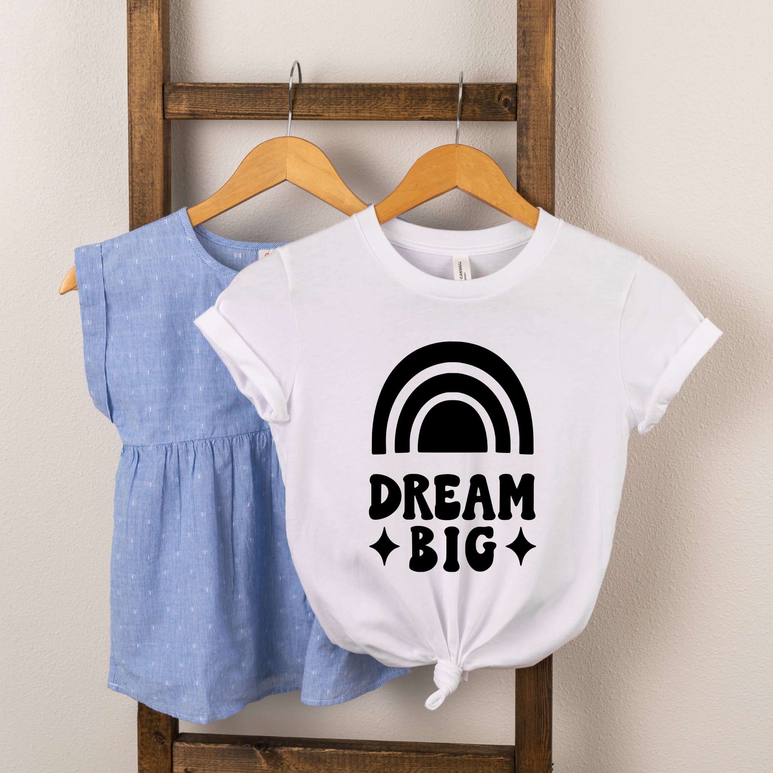 The Juniper Shop Toddler Dream Big Rainbow Short Sleeve Crew Neck - Image 2