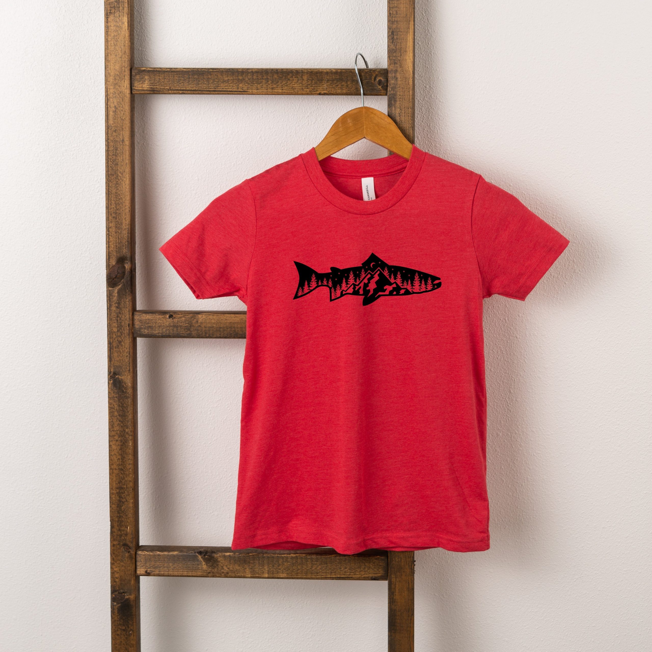 The Juniper Shop Toddler Fish And Trees Short Sleeve Crew Neck - Image 2