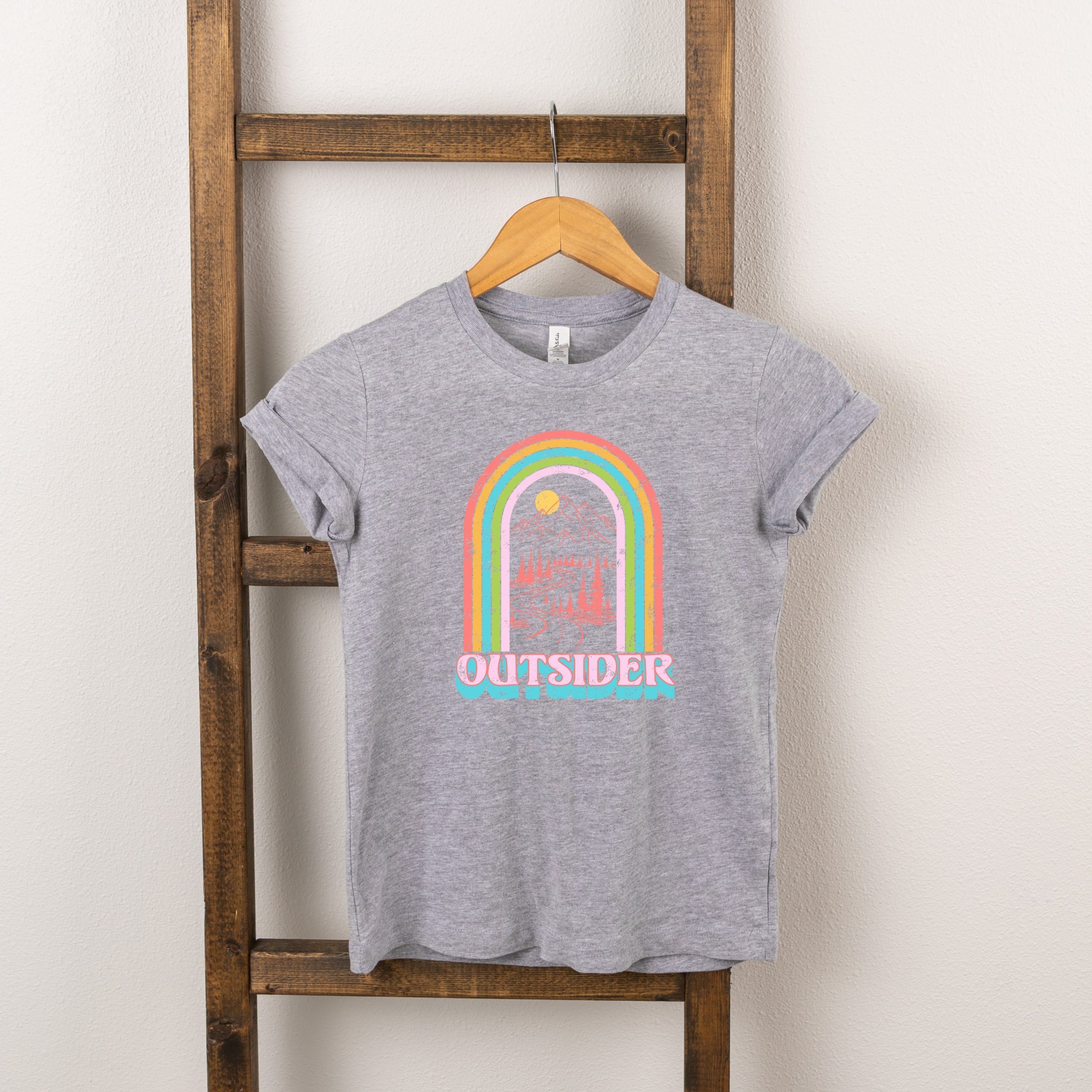 The Juniper Shop Toddler Outsider Rainbow Short Sleeve Crew Neck - Image 3