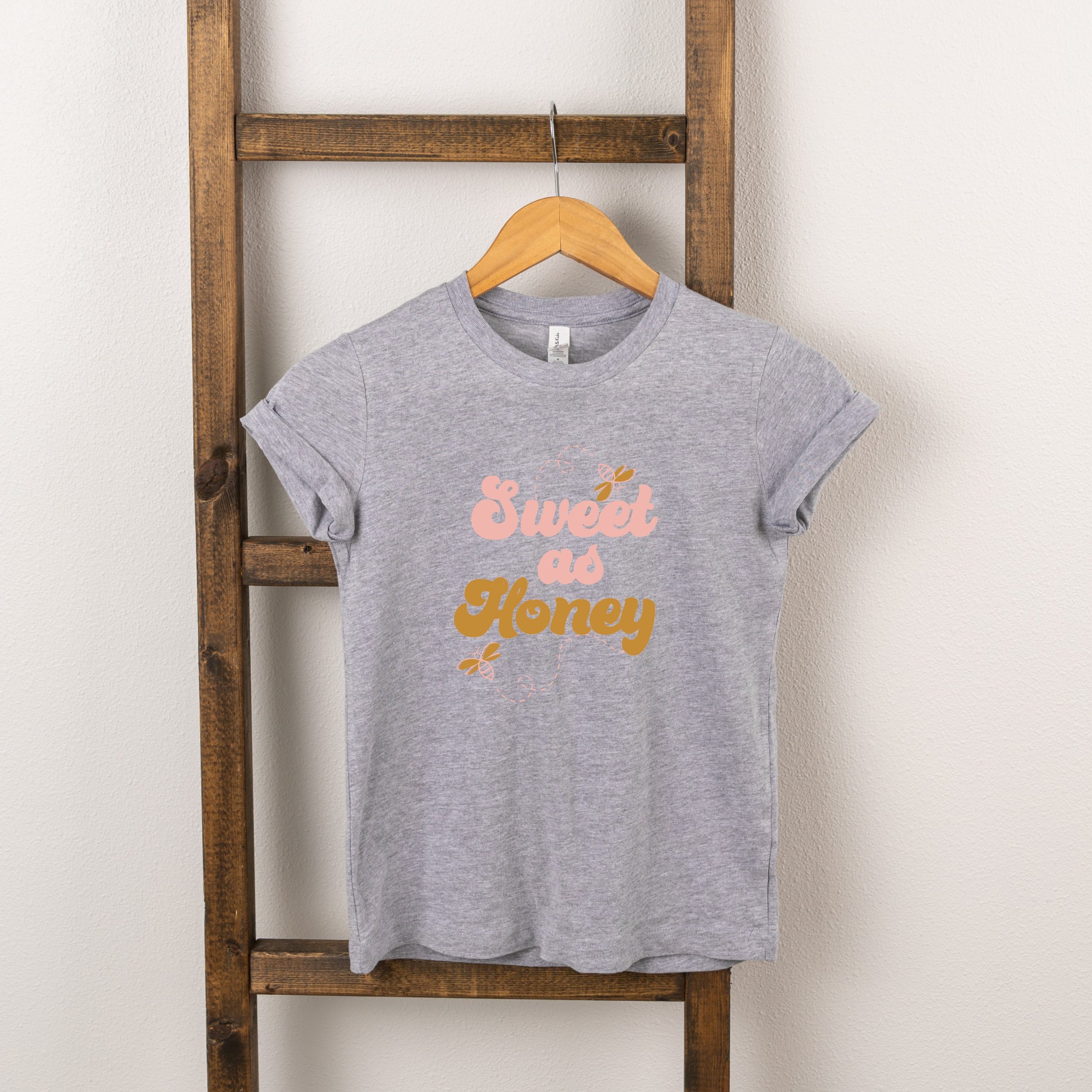 The Juniper Shop Toddler Sweet As Honey Short Sleeve Crew Neck - Image 3