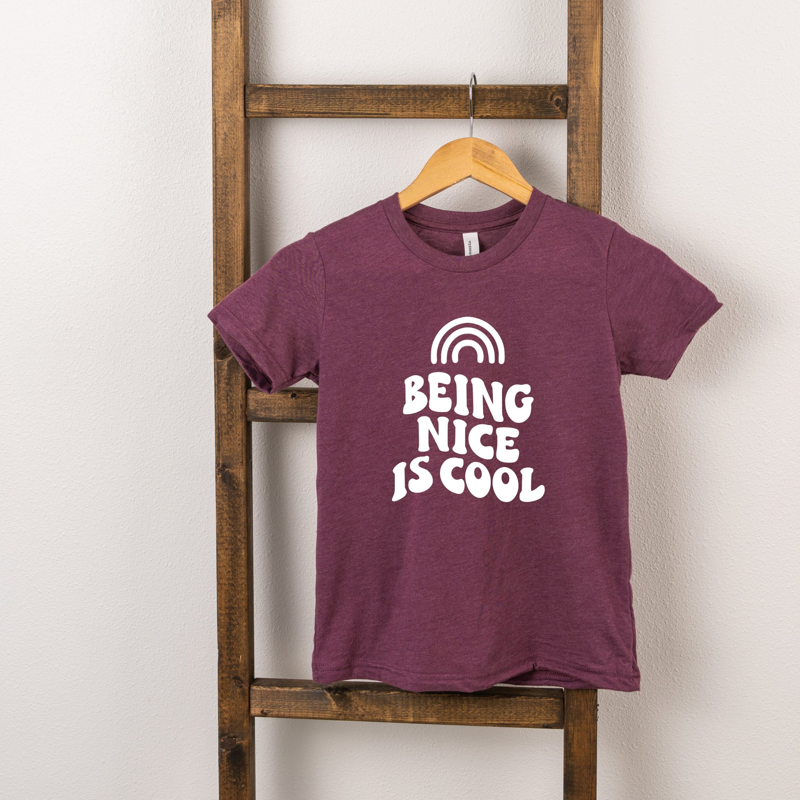 The Juniper Shop Toddler Being Nice Is Cool Short Sleeve Crew Neck - Image 2