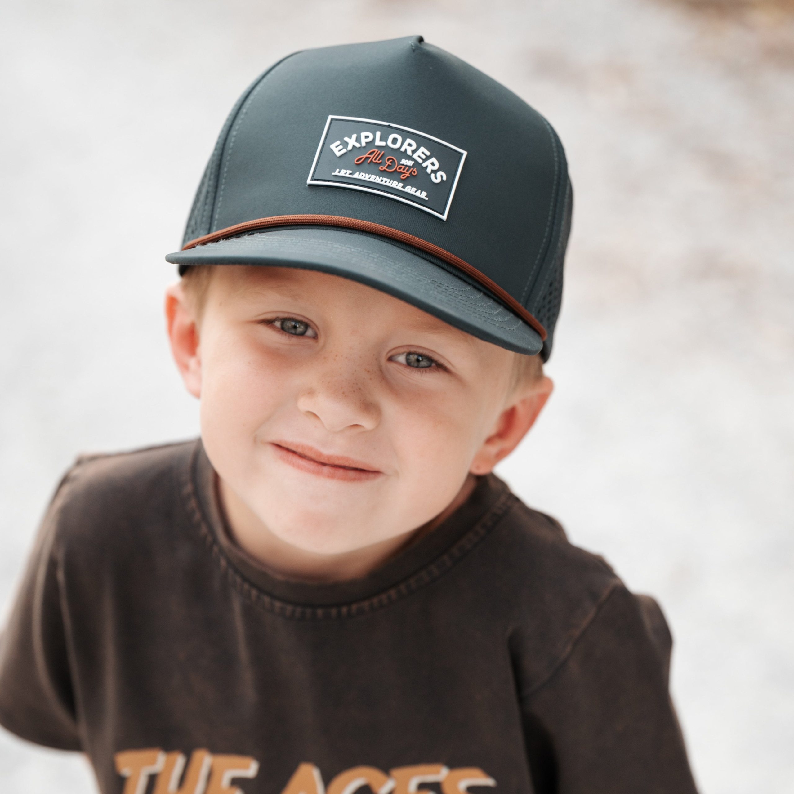 LITTLE RAD THINGS BOY'S WATERPROOF LRT EXPLORER SNAPBACK HAT - Image 9