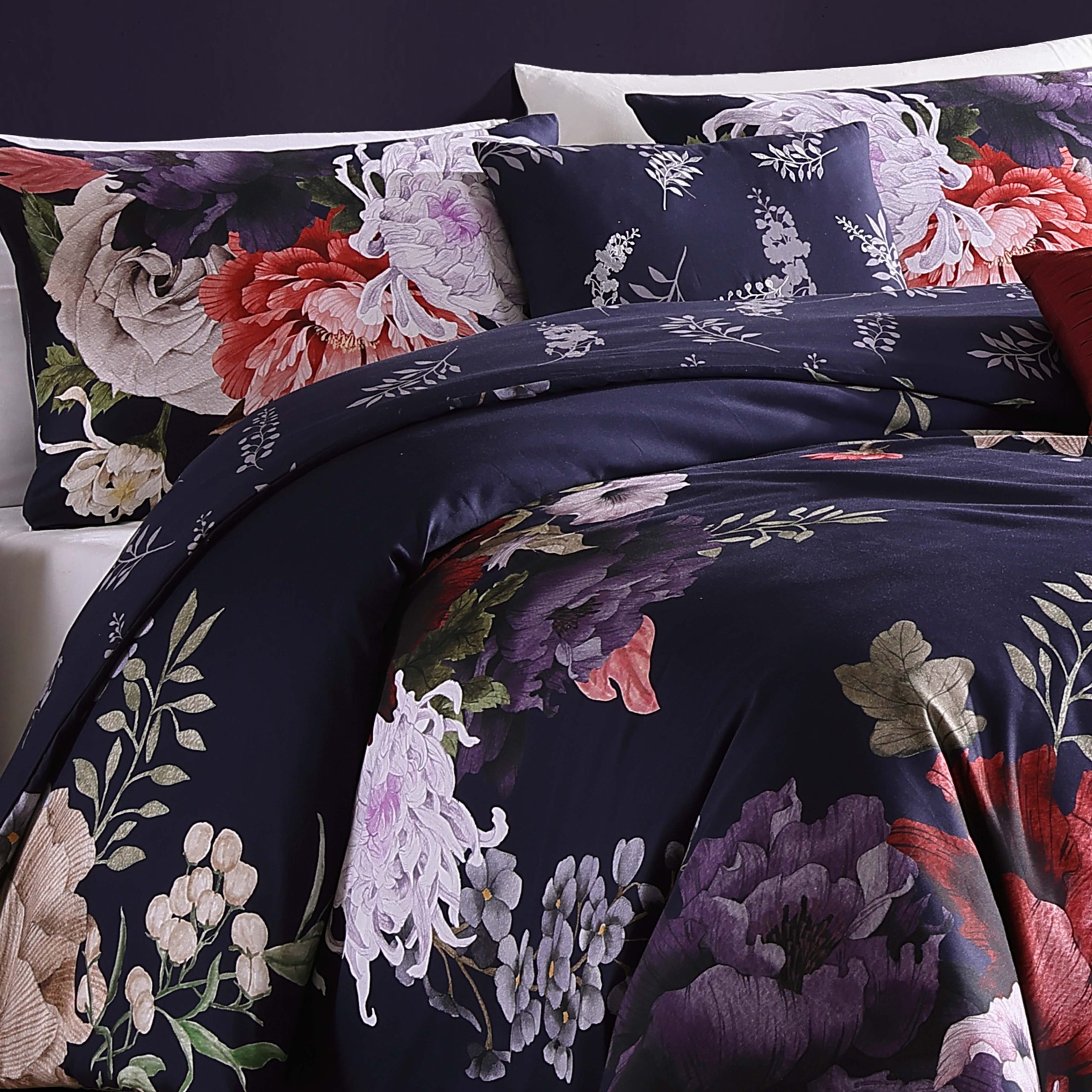 Bebejan Deep Purple Garden 5 Piece Reversible Comforter Set - Image 2