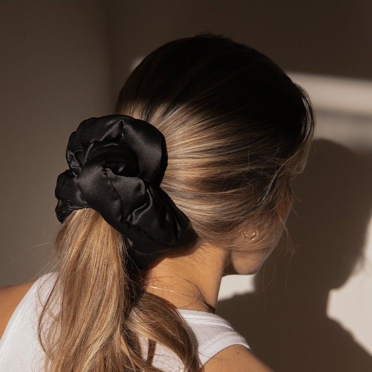 Drowsy Sleep Co. Pillow Scrunchie - Black Jade