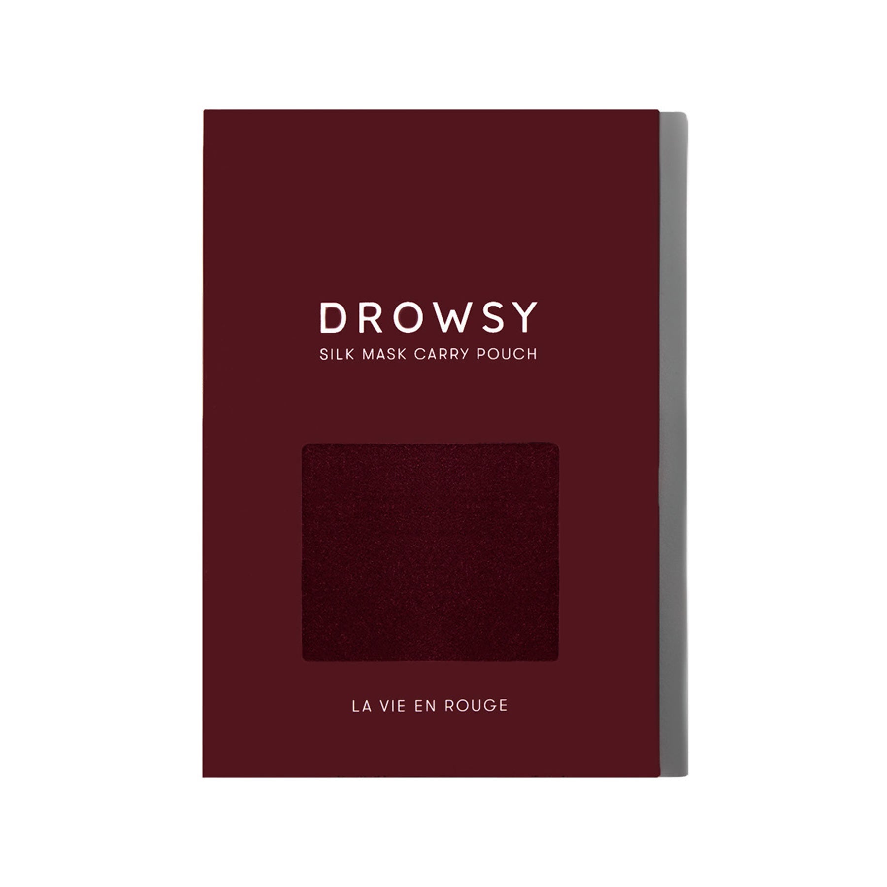 Drowsy Sleep Co. La Vie En Rouge Silk Carry Pouch - Image 3