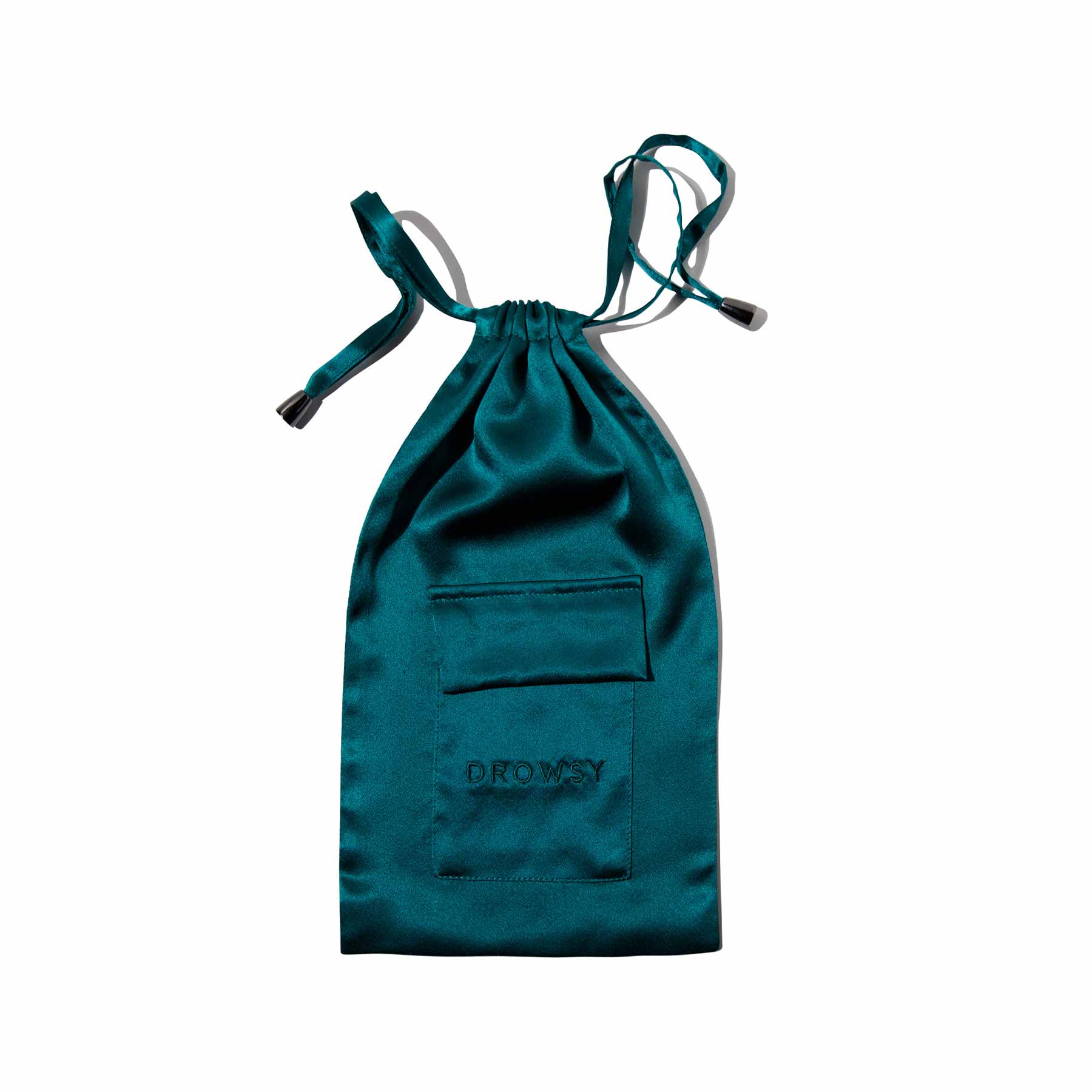Drowsy Sleep Co. Green Sapphire Silk Carry Pouch - Image 2