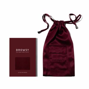 Drowsy Sleep Co. La Vie En Rouge Silk Carry Pouch