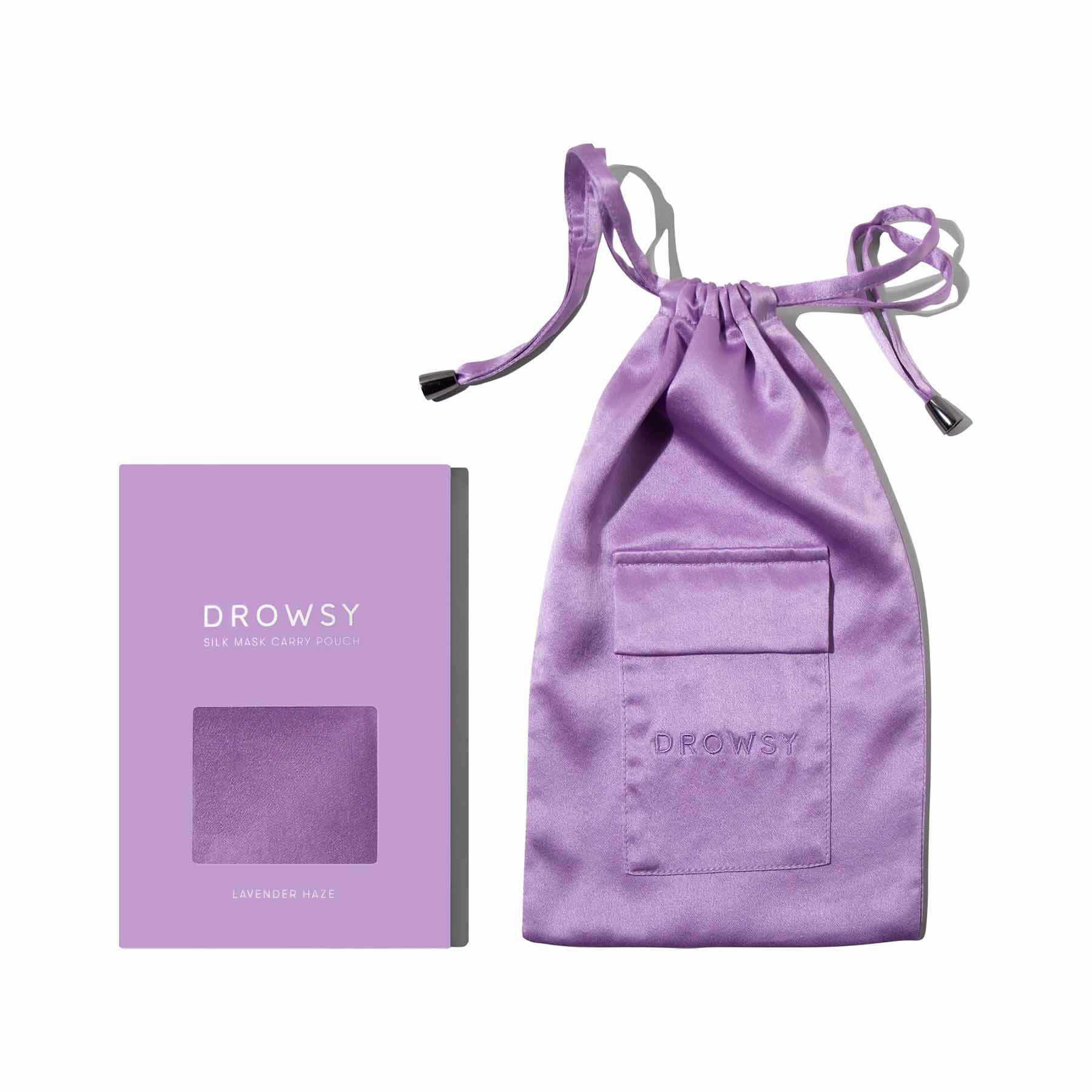 Drowsy Sleep Co. Lavender Haze Silk Carry Pouch
