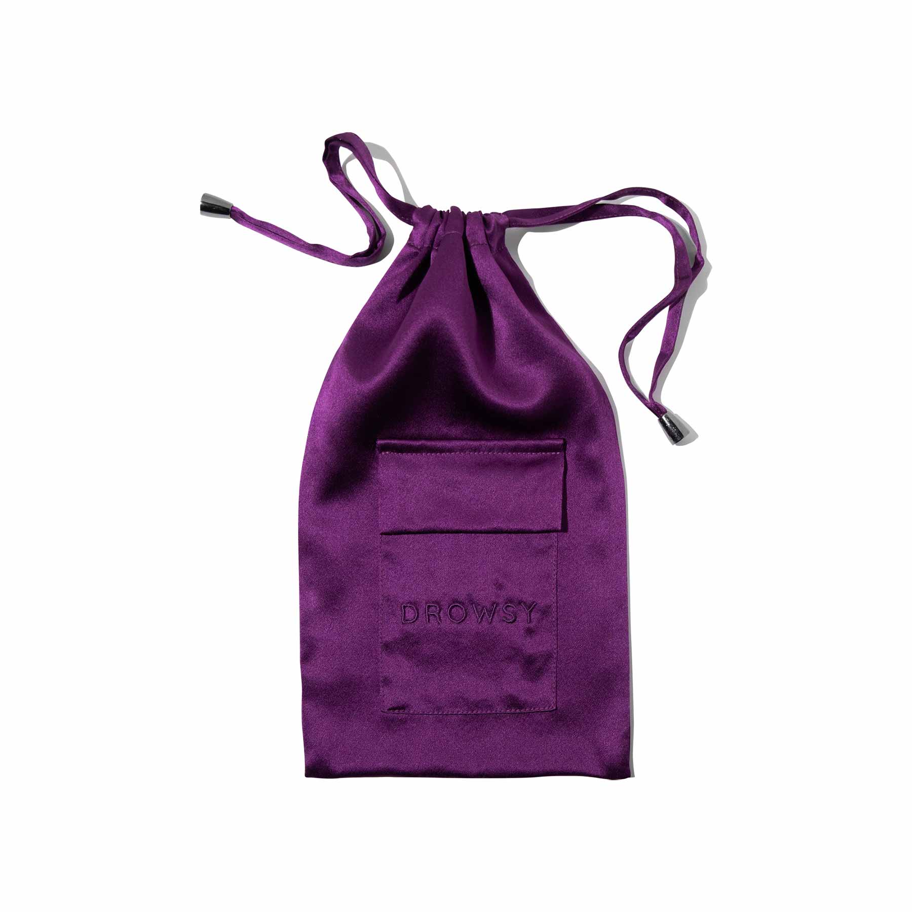 Drowsy Sleep Co. Purple Martini Silk Carry Pouch - Image 2