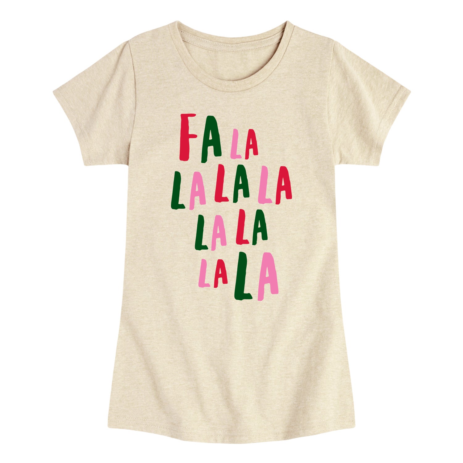 Instant Message - Fa La La - Youth Girls Short Sleeve T-shirt