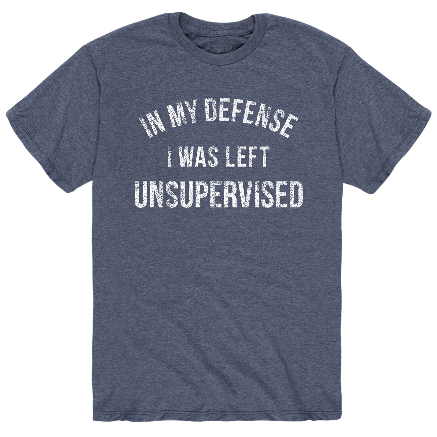 Instant Message - In My Defense I Was Left Unsupervised - Men's Short Sleeve Graphic T-Shirt - Image 5