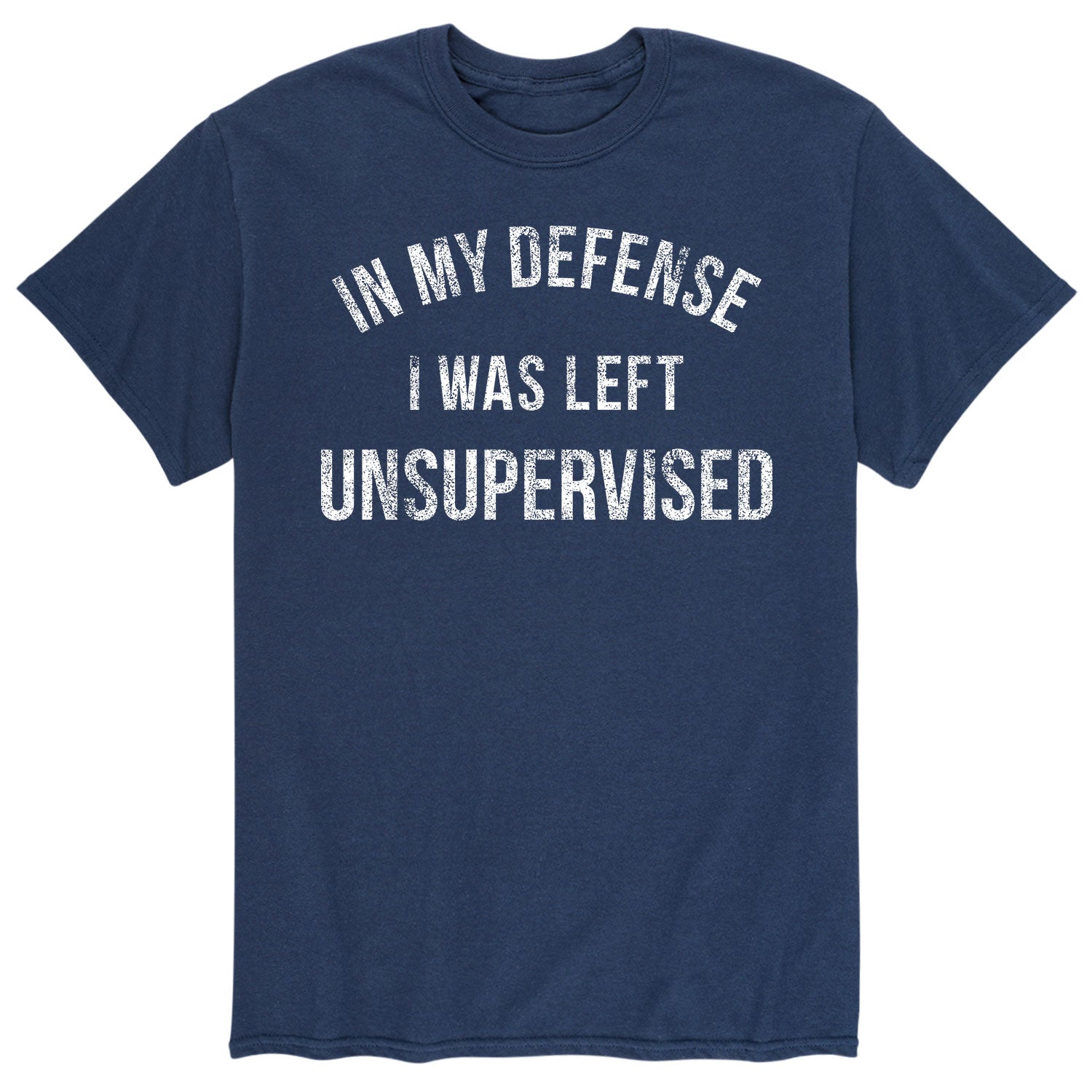 Instant Message - In My Defense I Was Left Unsupervised - Men's Short Sleeve Graphic T-Shirt - Image 2