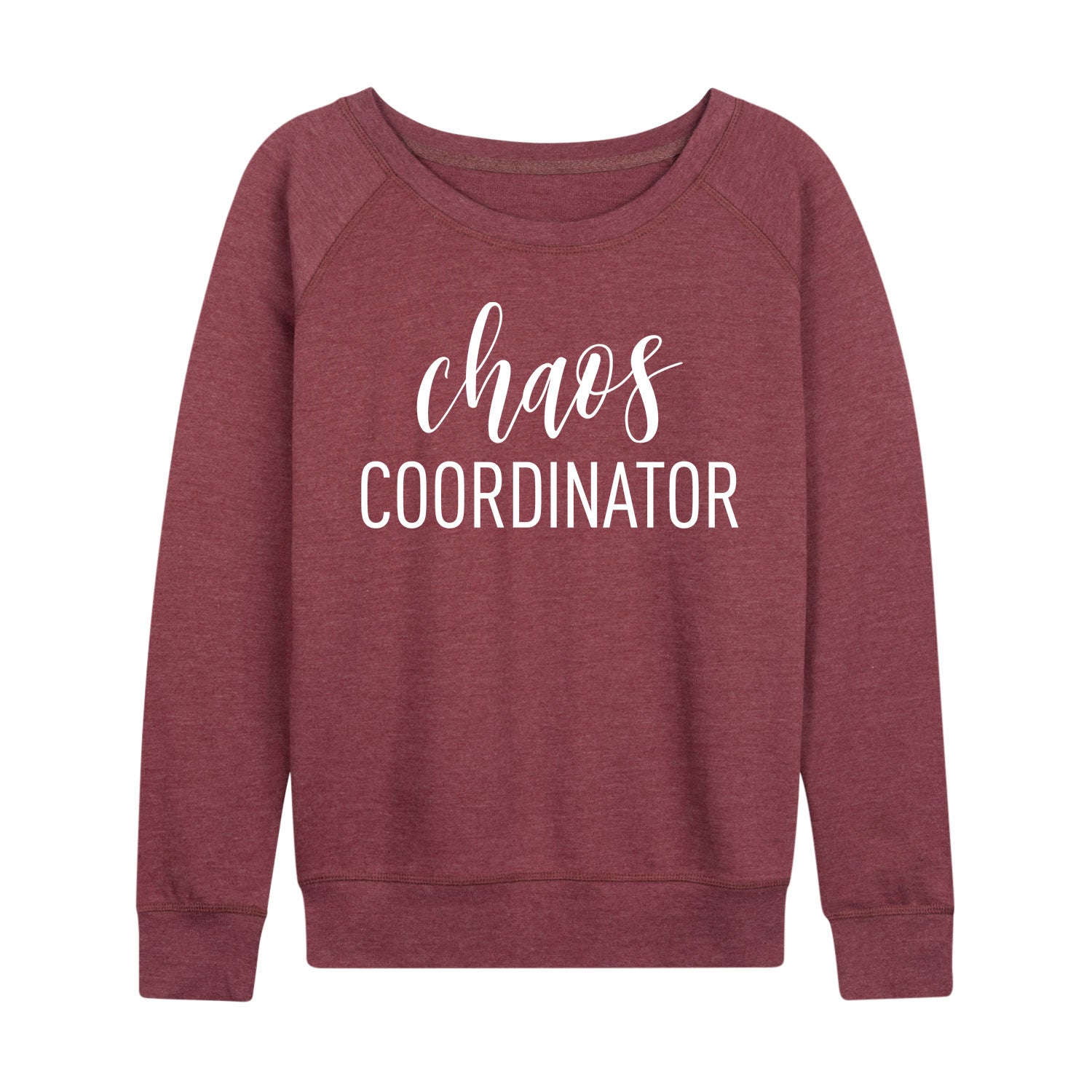 Instant Message - Chaos Coordinator - Women's French Terry Long Sleeve Pullover - Image 4