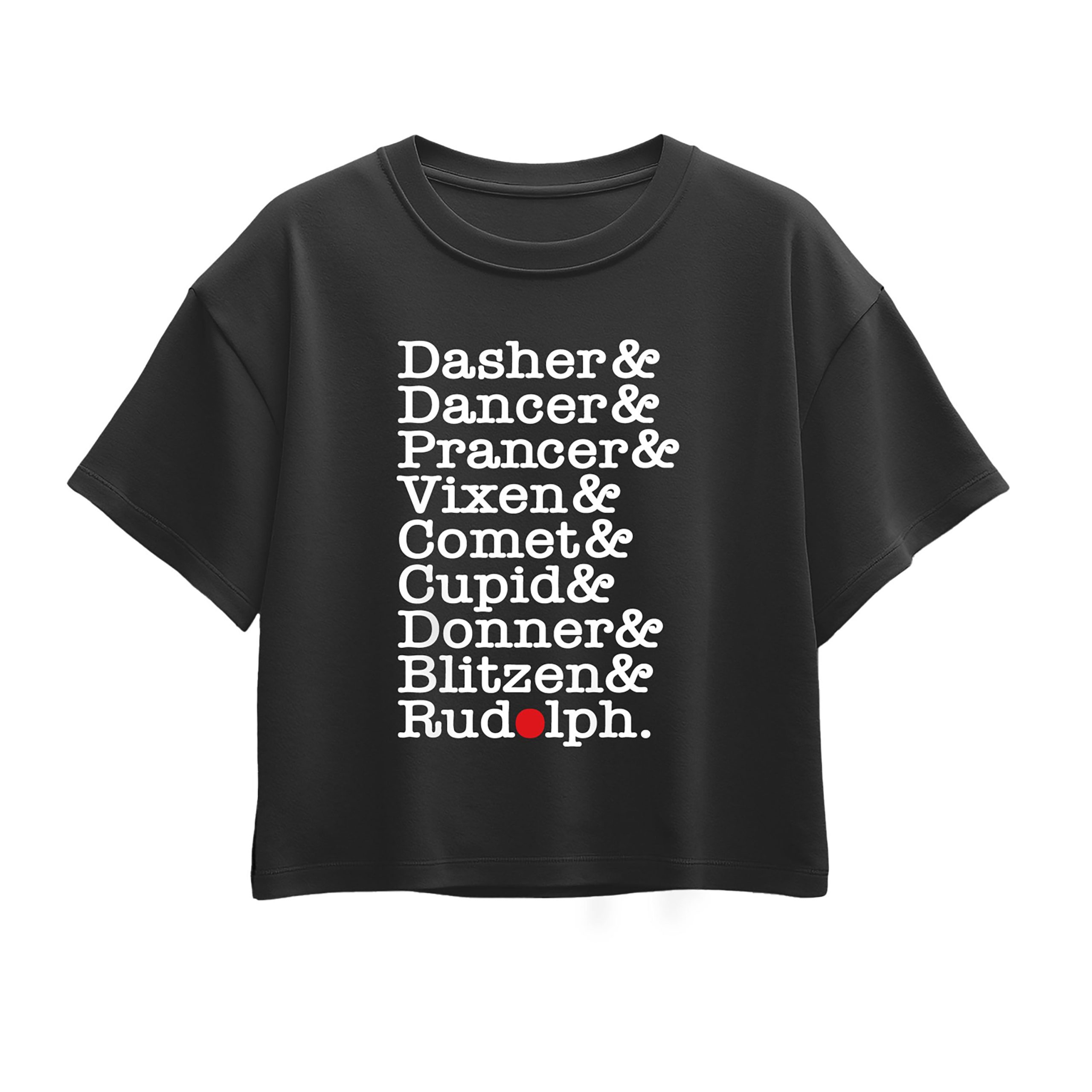 Instant Message - Reindeer List - Youth Girl Short Sleeve Boxy Tee - Image 6