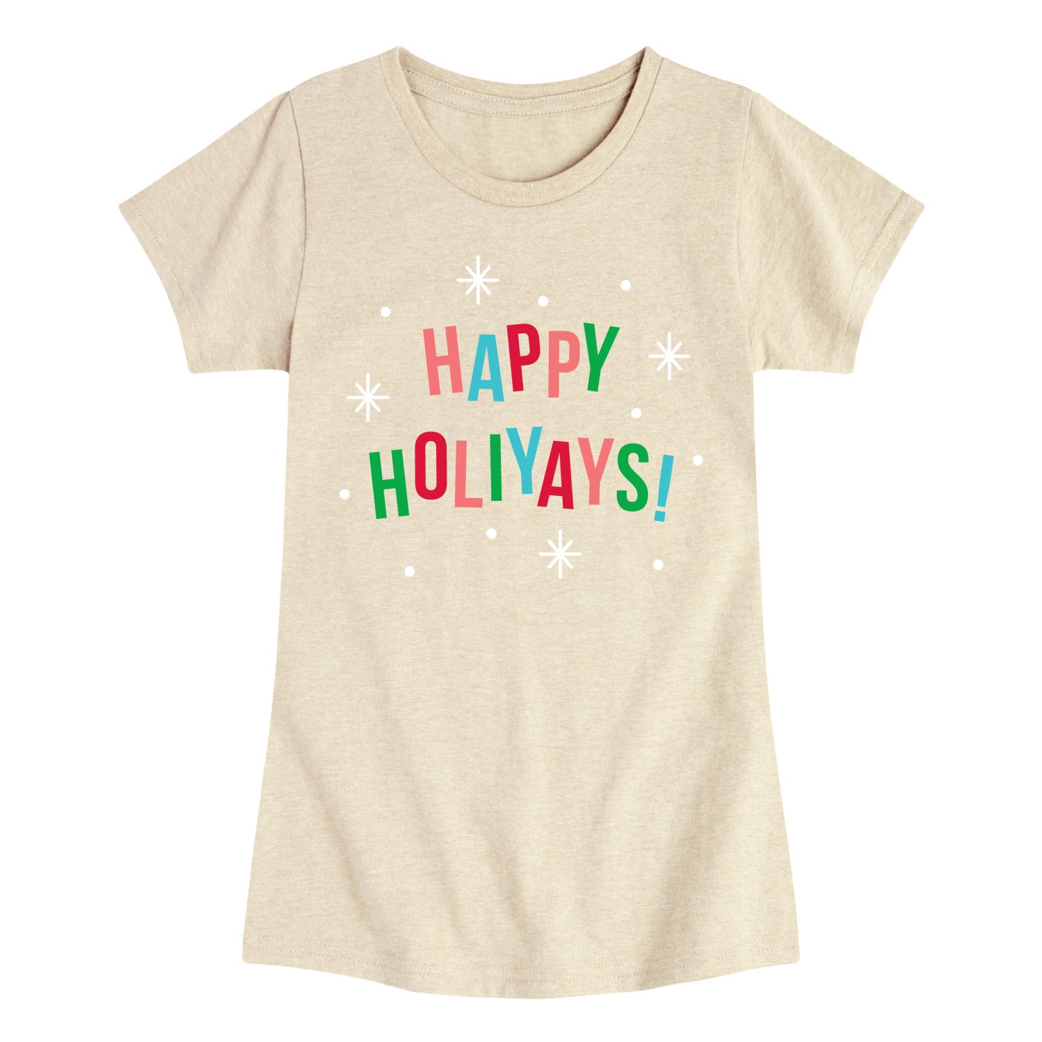 Instant Message - Happy Holiyays - Youth Girls Short Sleeve T-shirt
