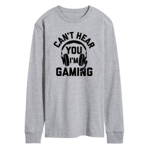 Instant Message - Cant Hear You Gaming - Men's Long Sleeve Graphic T-shirt