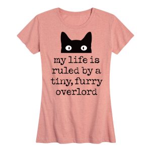Instant Message - Life Ruled By Tiny Overlord Cat - Women's Short Sleeve Graphic T-Shirt