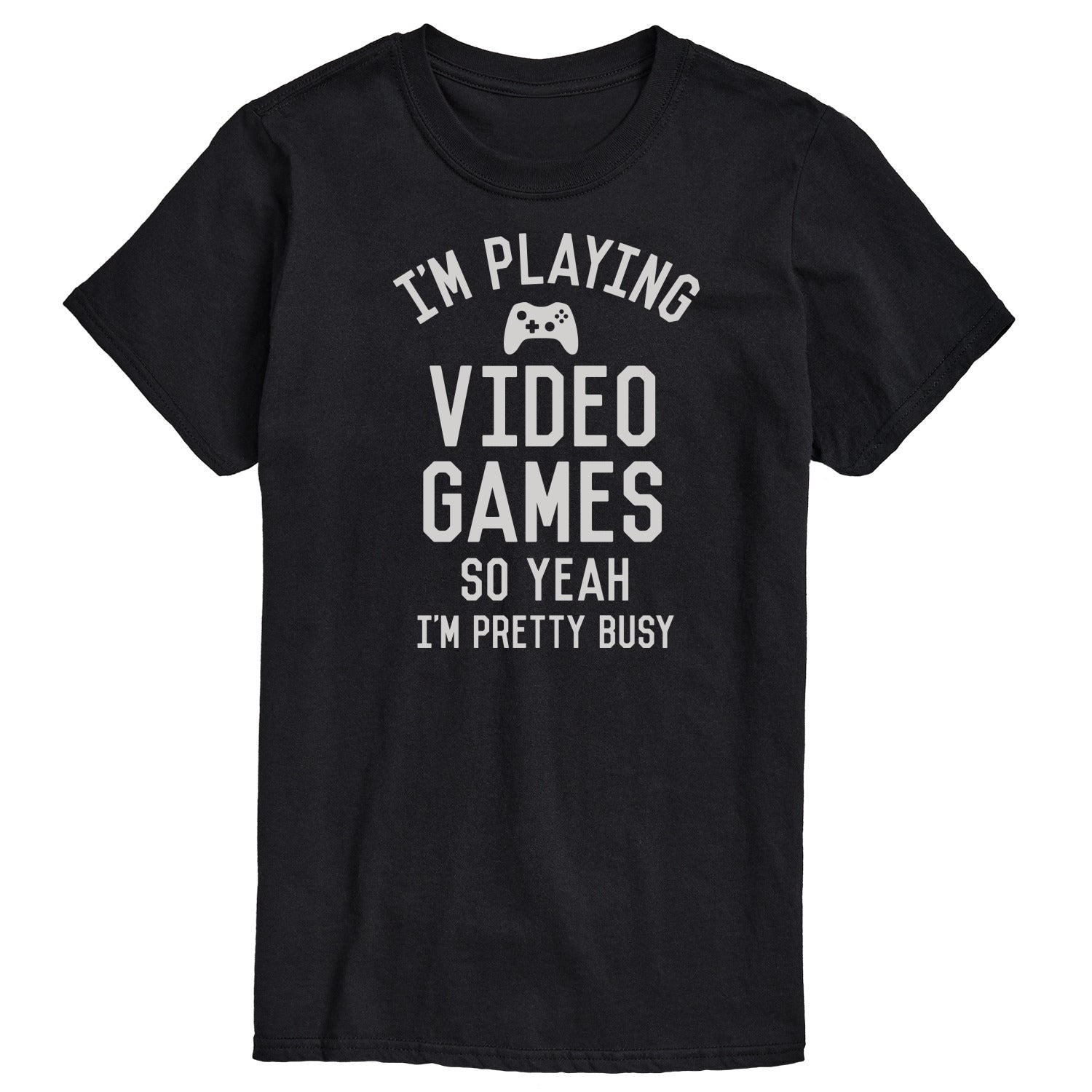 Instant Message - I'm Playing Video Games Yeah Busy - Men's Short Sleeve Graphic T-Shirt - Image 2