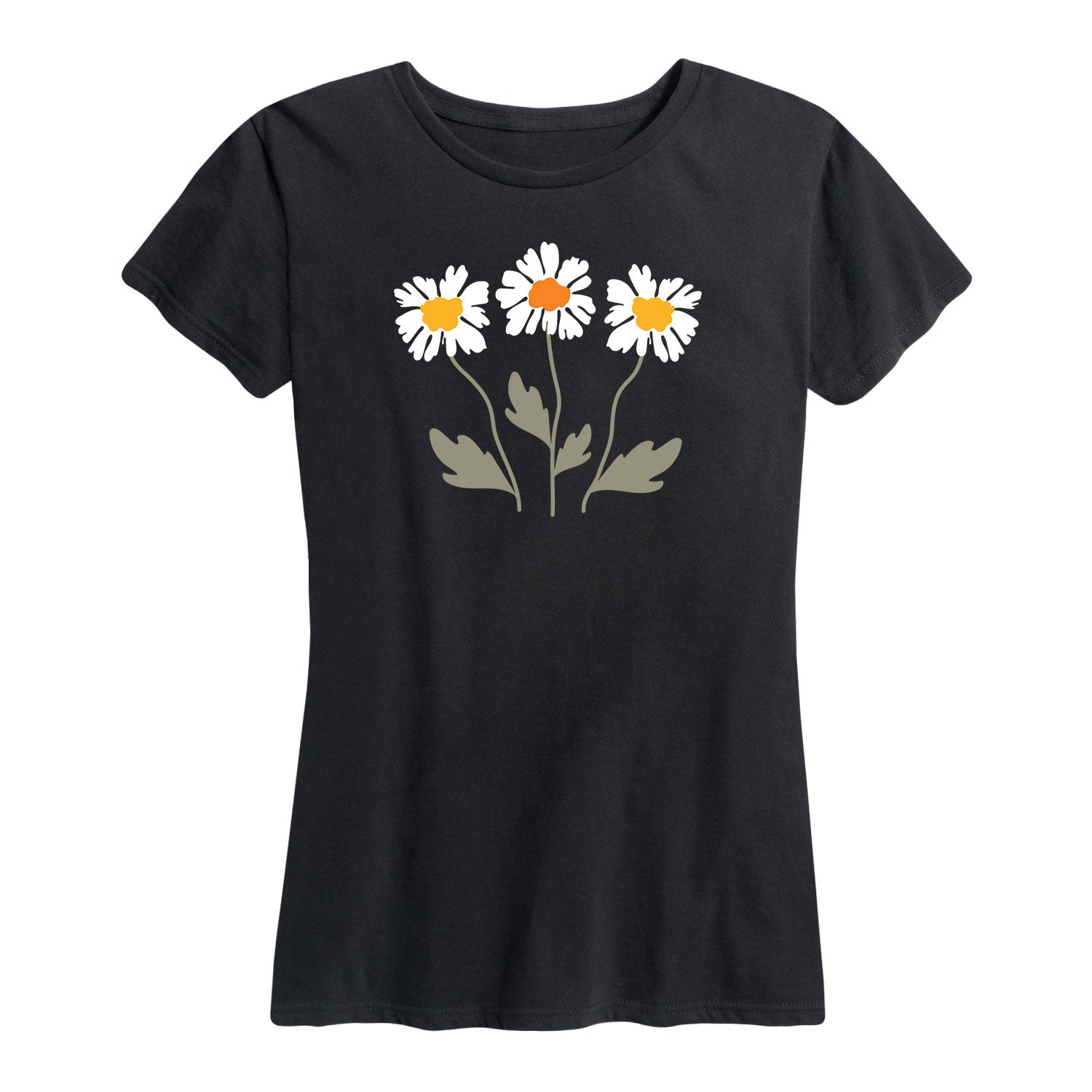Instant Message - Retro Daisies - Women's Short Sleeve Graphic T-Shirt