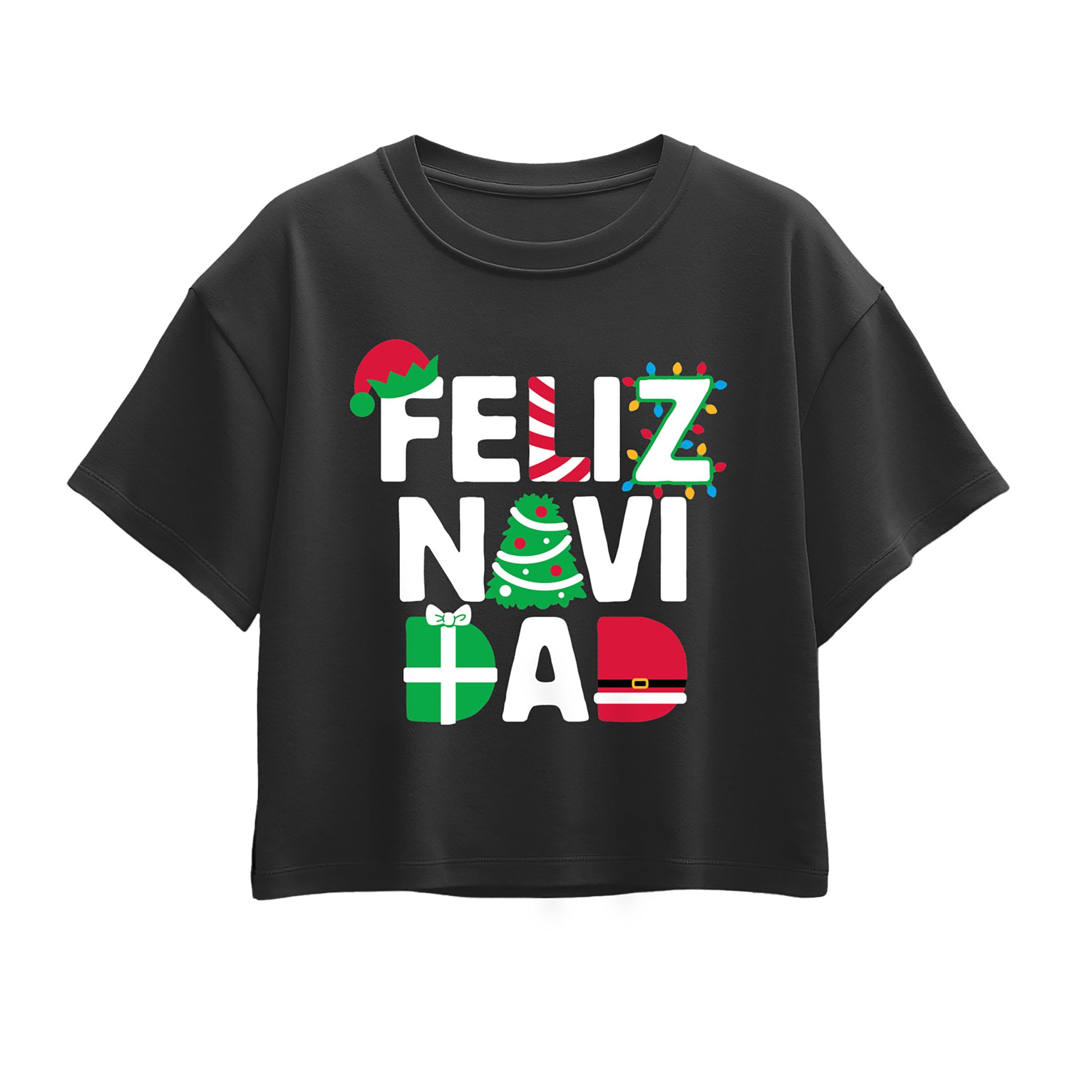 Instant Message - Feliz Navi Dad - Youth Girl Short Sleeve Boxy Tee