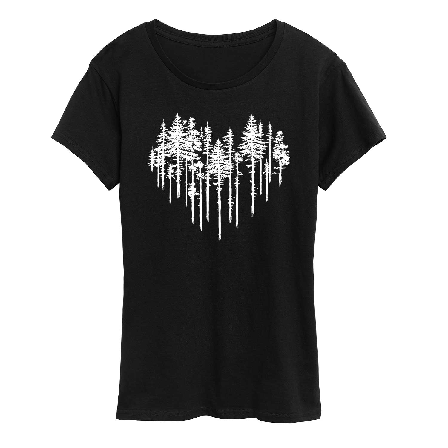Instant Message - Heart Trees -Women's Short Sleeve Graphic T-shirt - Image 2