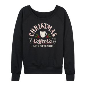 Instant Message - Christmas Coffee Co - Women's French Terry Long Sleeve Shirt