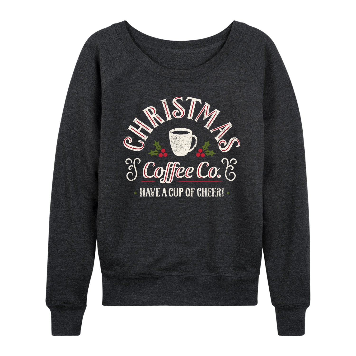 Instant Message - Christmas Coffee Co - Women's French Terry Long Sleeve Shirt - Image 2