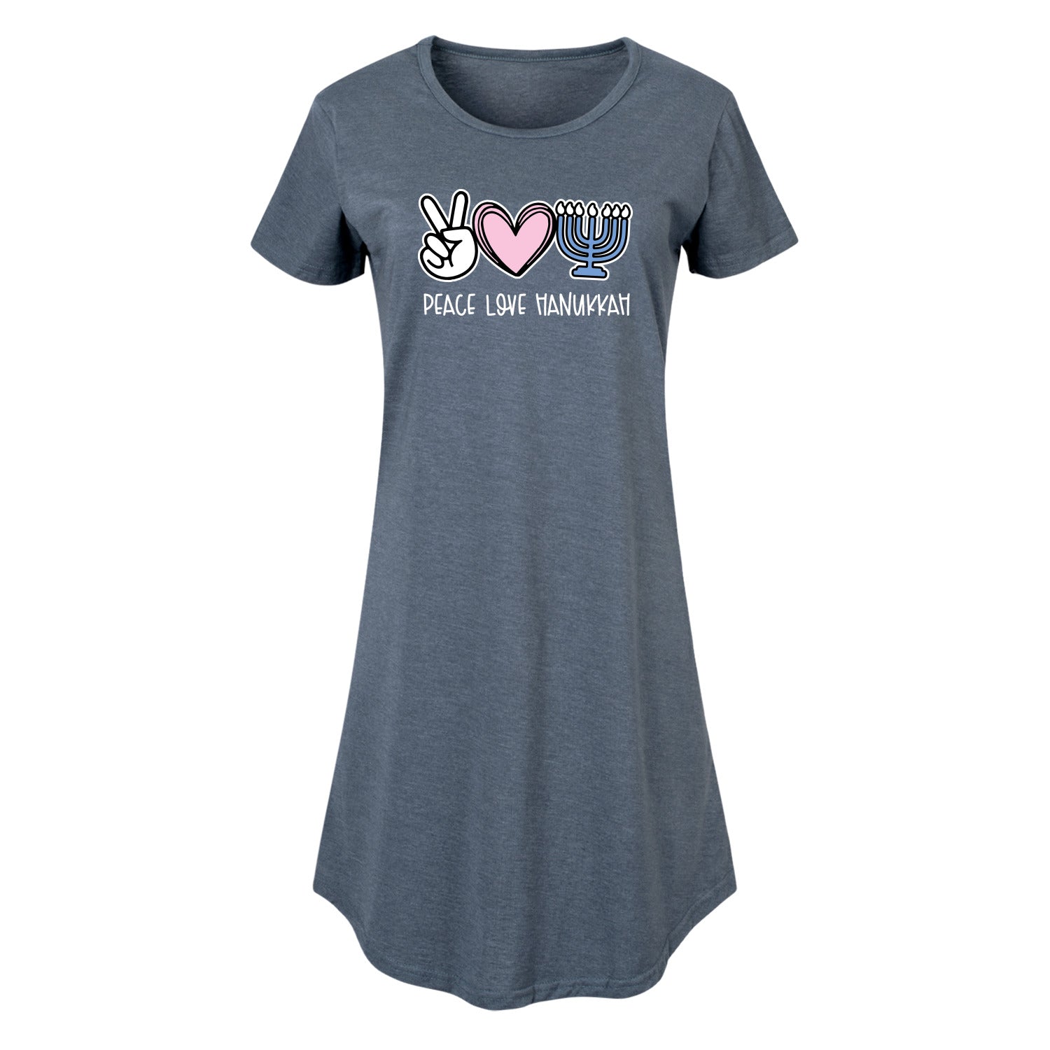 Instant Message - Peace Love Hanukkah - Ladies Any Way Dress